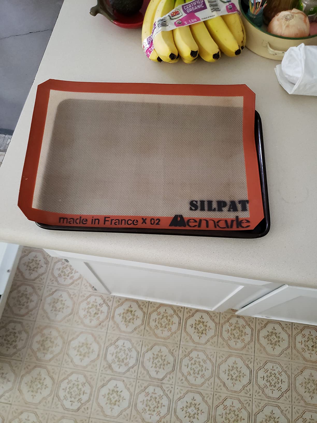 KitchenAid Silicone Large Baking Mat, 12x17-Inch, Gray customer photo 1