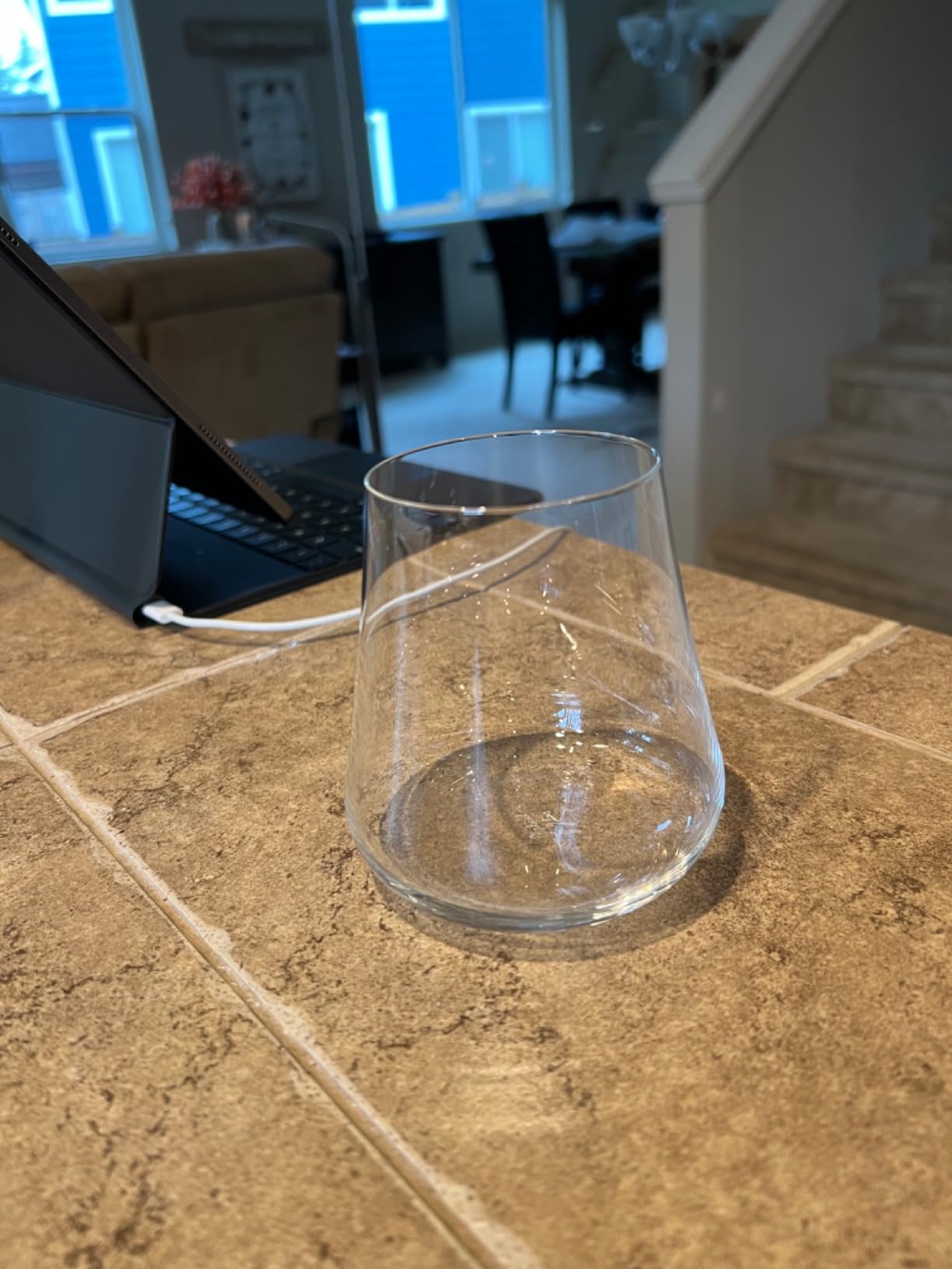 Gabriel-Glas Stemless Crystal Wine Glasses, Set of 6 - Premium, Universal Drinking Glass for Wine, Beer, Whiskey, and Cocktails - Dishwasher Safe, Lead-Free, 470 ml customer photo 1