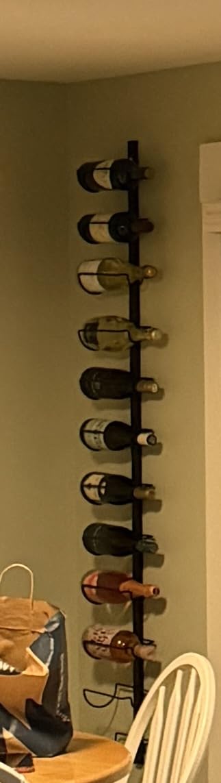 X-cosrack DIY 12 Bottles Wall Mounted Wine Rack, Detachable Wine Storage Organizer, Used Alone or A Set of 4, Wall Wine Display, for Kitchen, Dining Room, Bar, Wine Cellar customer photo 2