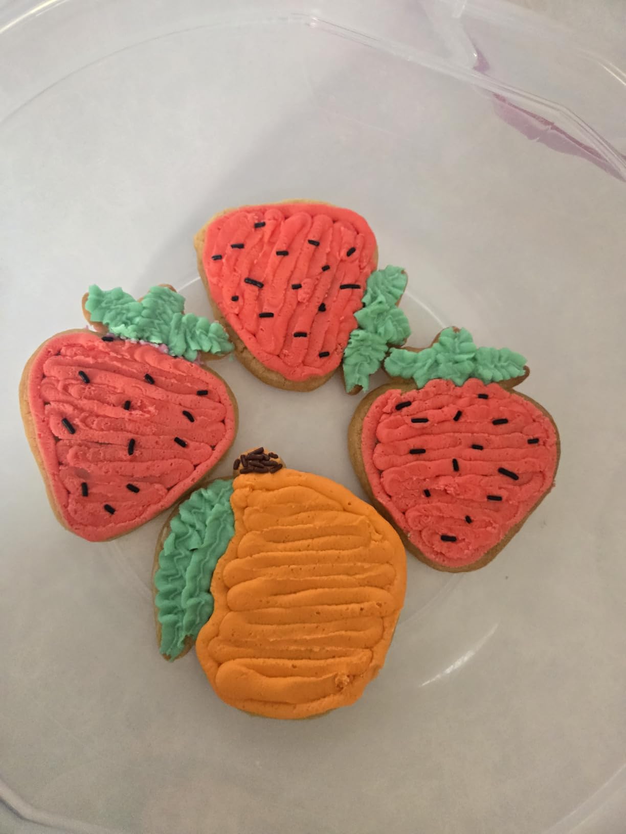 Ann Clark Summer Fruit Cookie Cutters 7-Pc. Set (Lemon, Peach, Pineapple, Watermelon, Orange, Strawberry, Apple) Made in USA customer photo 2