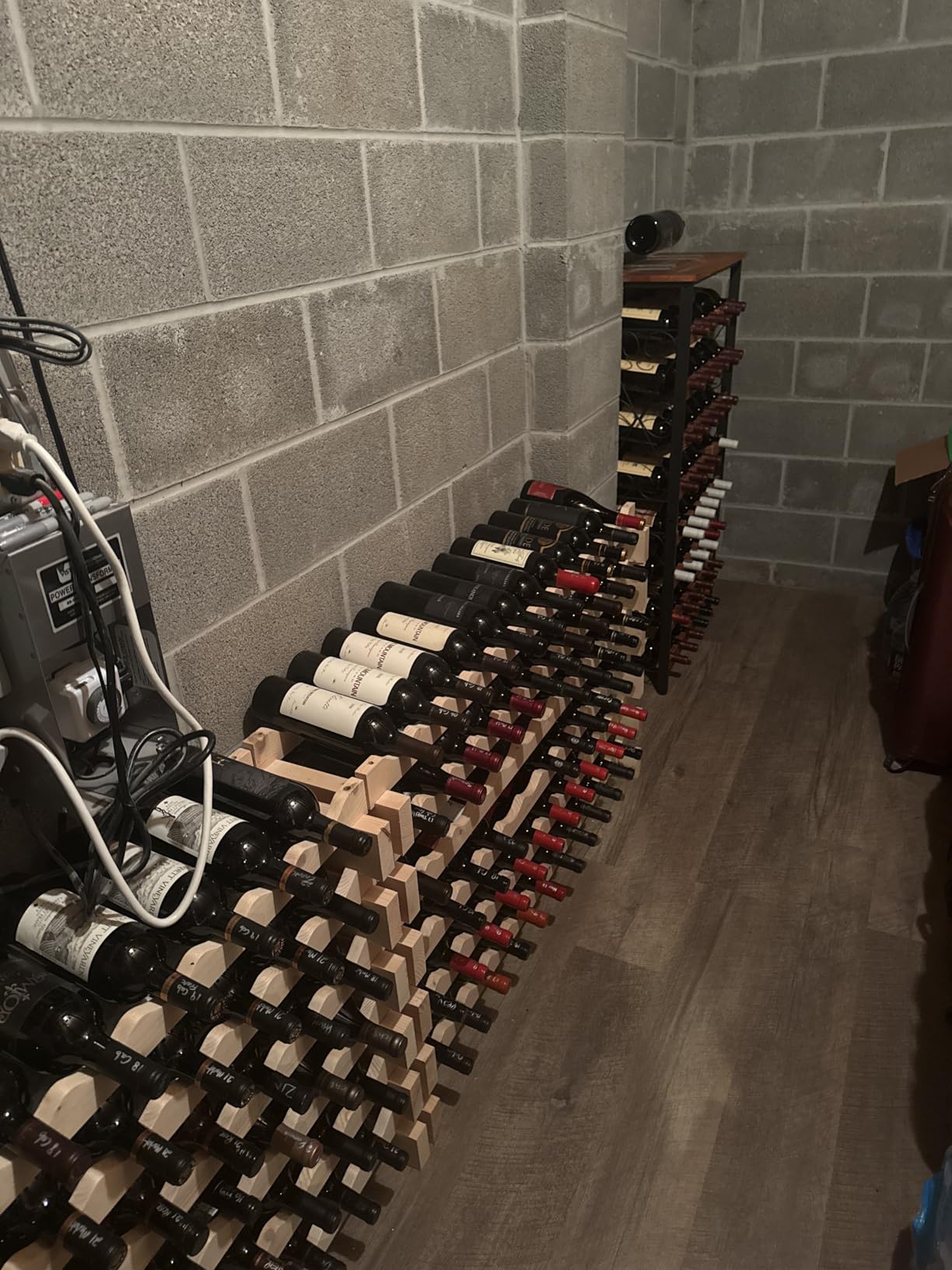 Sonyabecca 48 Bottle Wine Rack Freestanding Floor with Wood Top,8-Tier Wine Storage Shelf with Serving Station, Wine Holder for Kitchen, Bar, Dining Room, Home Bar Cabinet for Wine Bottles, No Wobble customer photo 1