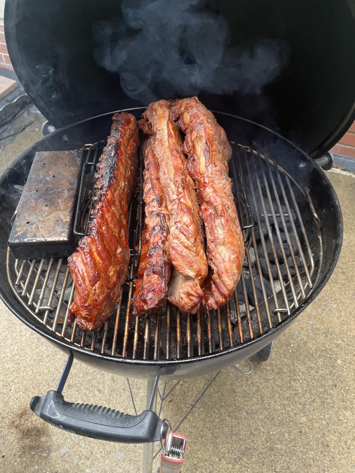 UNCO Stainless Steel Rib Rack, Holds Up to 4 Full Racks of Ribs for Smoking, Smoker Rack for Grilling, Nonstick BBQ Rib Rack Stand Holder customer photo 1