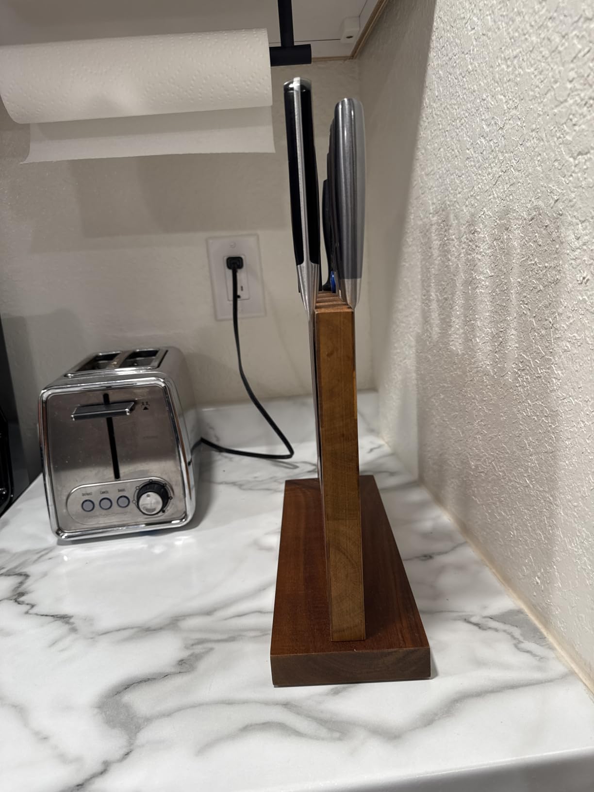 Magnetic Knife Block - Magnetic Knife Holder - Magnetic Knife Stand- Cutlery Display Stand and Storage Rack customer photo 2