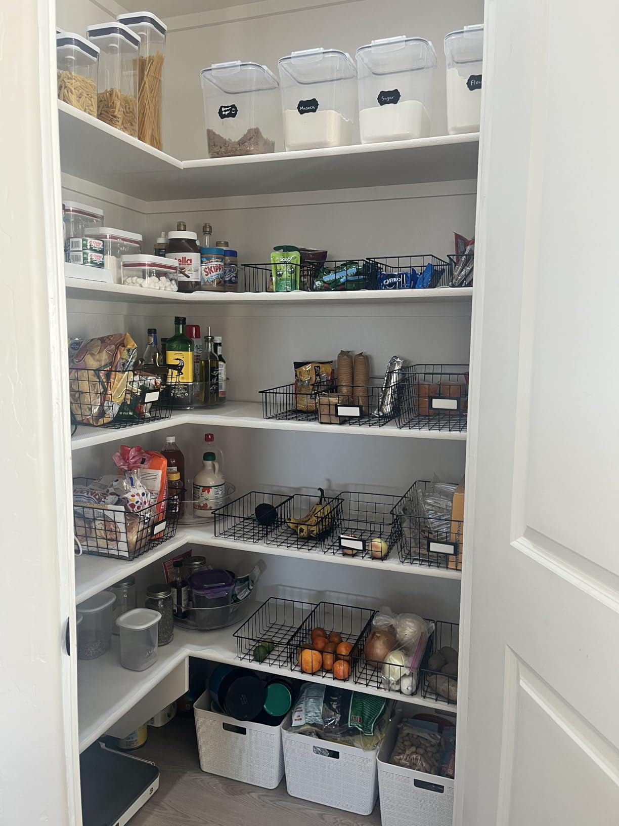 6 Pack Wire Baskets for Pantry Organization and Storage, Kitchen Organizer, 2 XXLarge & 2 XLarge & 2 Large customer photo 2