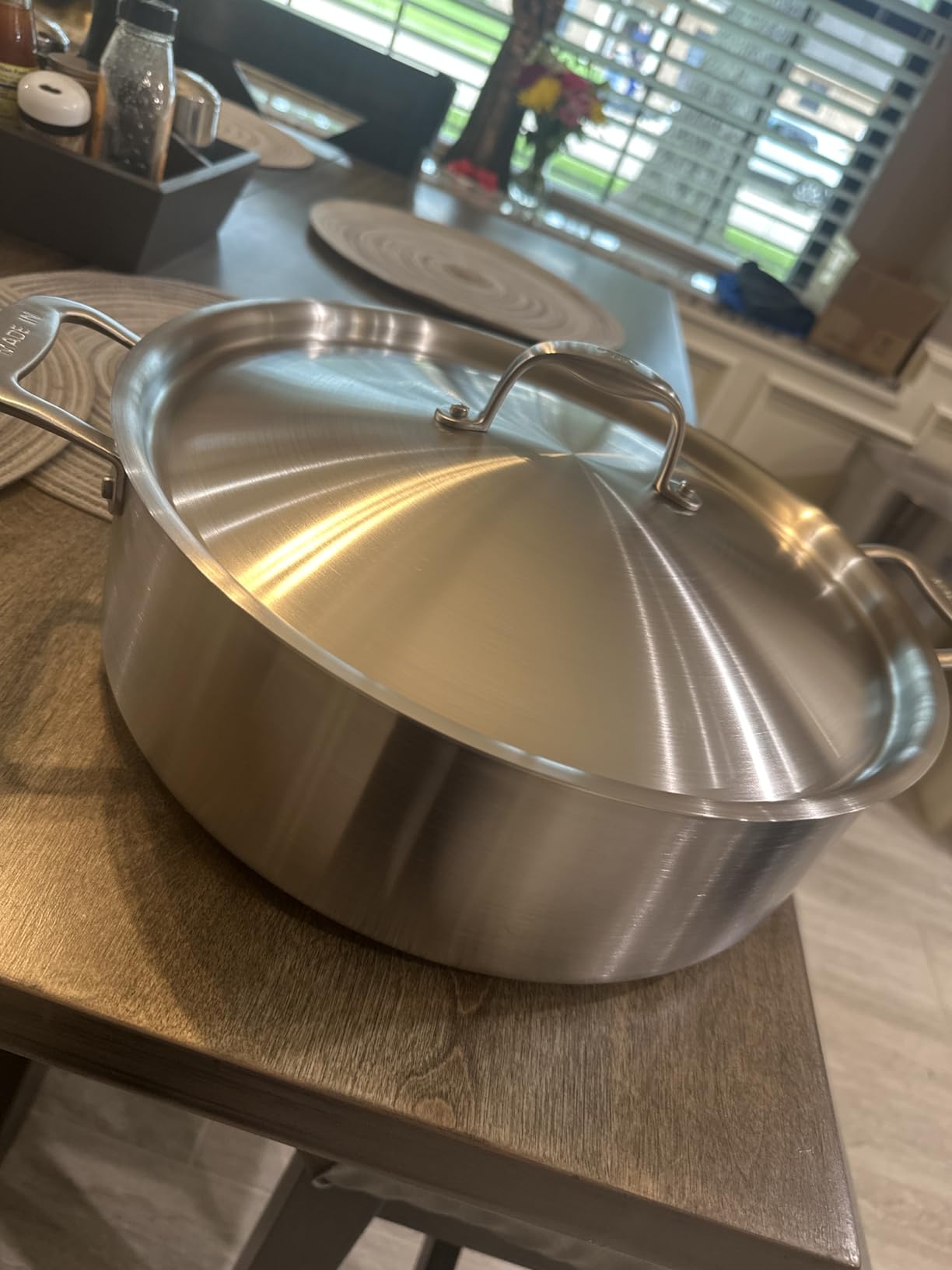 Made In Cookware - 10 Quart Stainless Steel Rondeau Pot w/Lid - 5 Ply Stainless Clad - Professional Cookware - Crafted in Italy customer photo 1