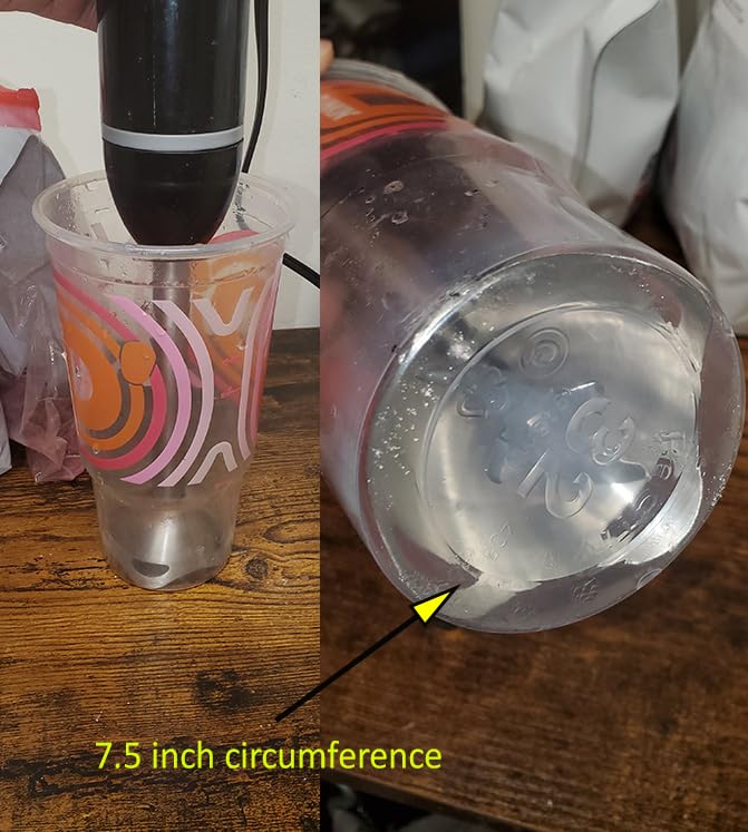 Bonsenkitchen Immersion Hand Blender, Smoothie, Puree, Baby Food | Electric Handheld Mixer Portable Stick Mixer with Stainless Steel Blades for Soup, Emulsion Blender with 2 Mixing Speed customer photo 1