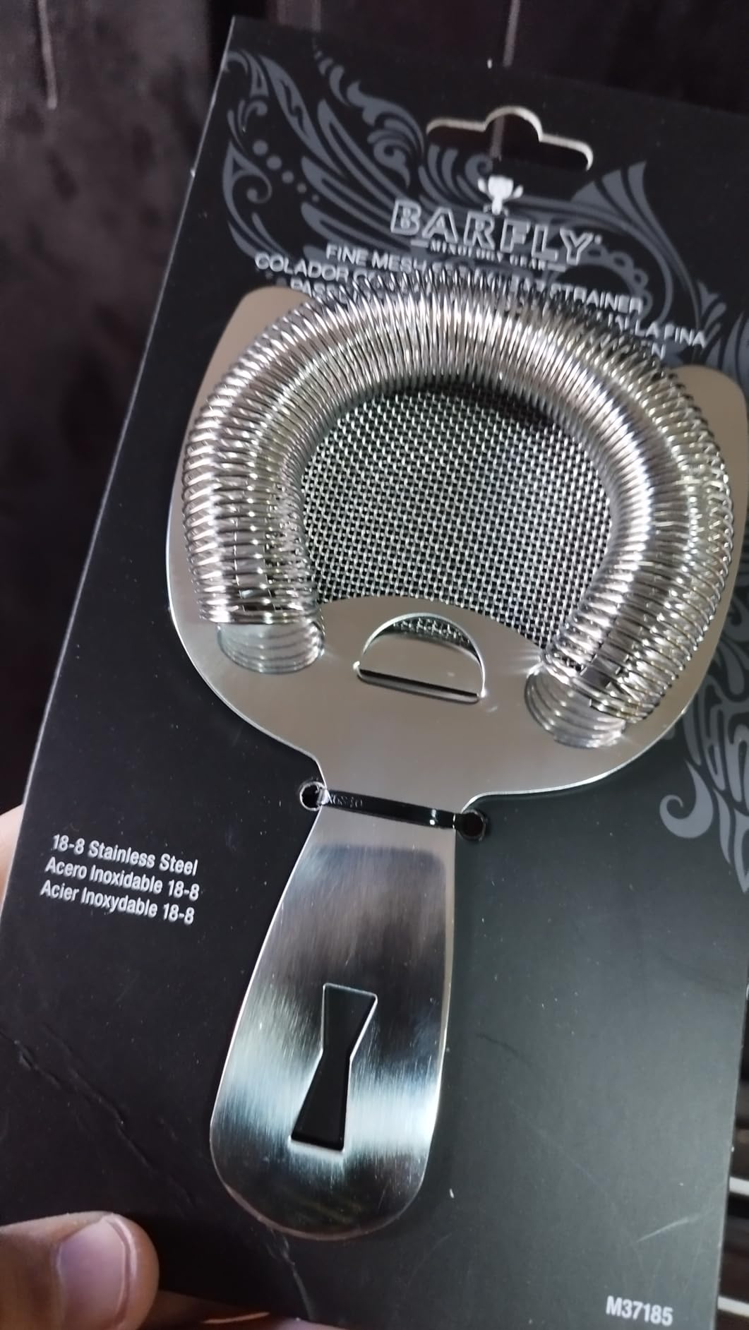 Barfly Fine Mesh Spring Strainer, Stainless Steel customer photo 2