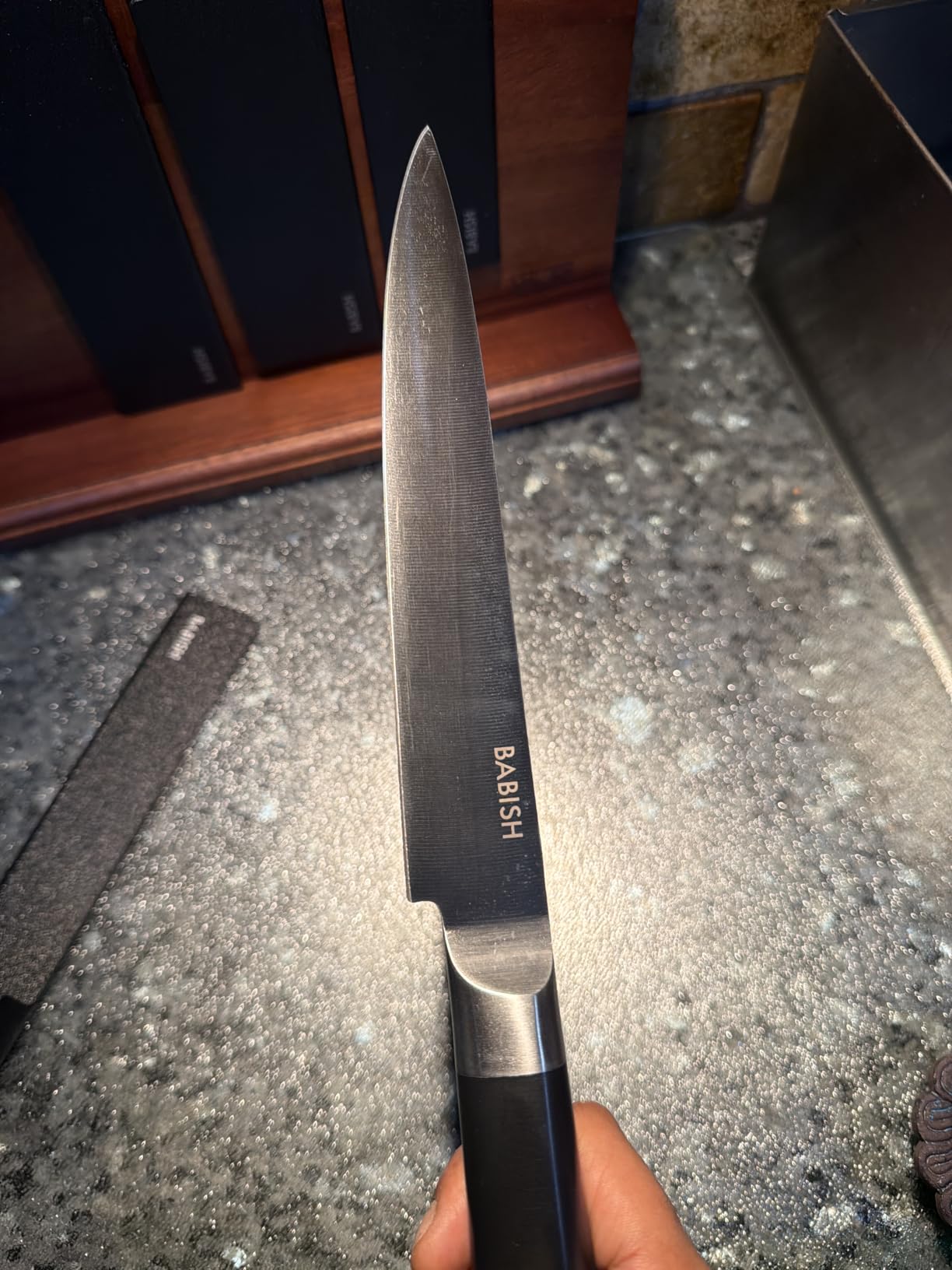 Babish 14-Piece Full Tang Forged Kitchen Knife Set, High-Carbon 1.4116 German Steel Cutlery with Protective Sheaths customer photo 2