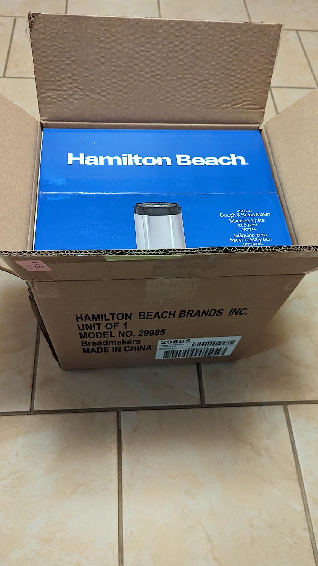 Hamilton Beach Digital Bread Maker Machine With Delay Start | 2 lbs Loaf Capacity | 14 Programmable Settings Including Artisan and Gluten-Free | White & Stainless Steel | 29987MN customer photo 2