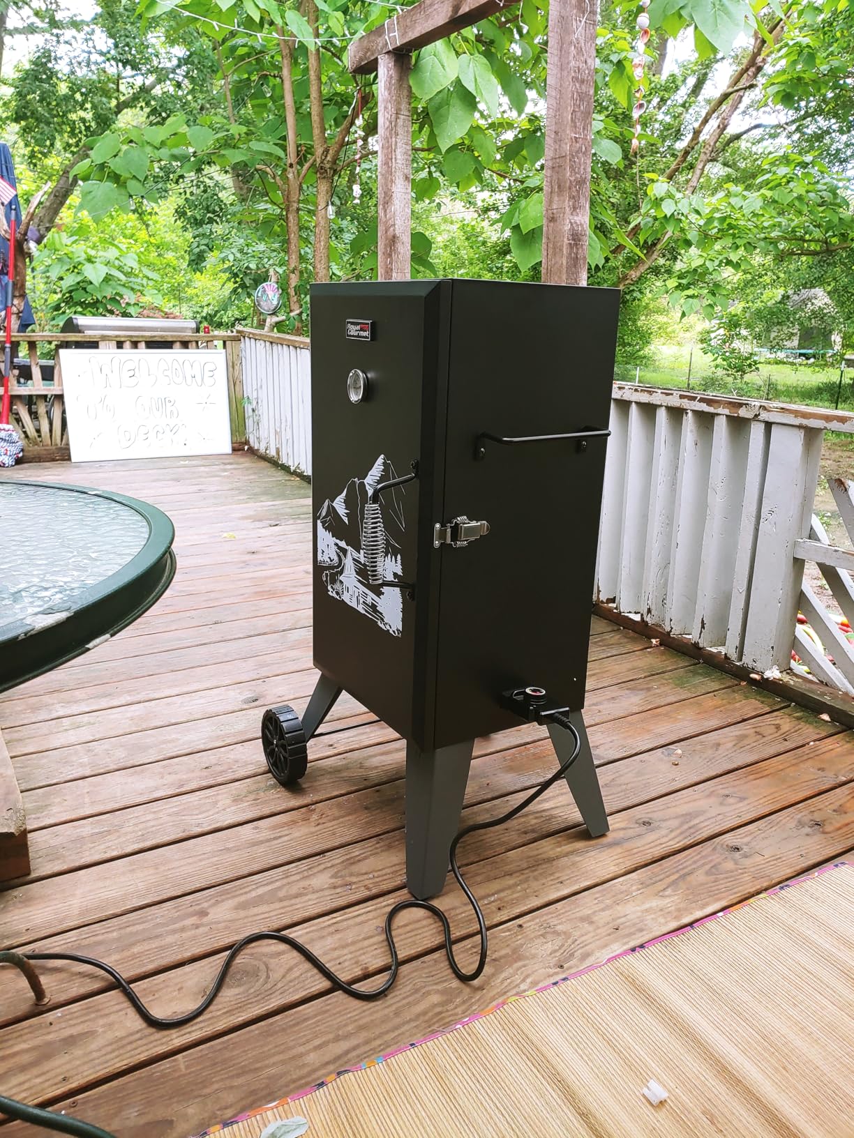 Royal Gourmet SE2805 28-Inch Analog Electric Smoker with 3 Cooking Grates, 454 Sq. In. Cooking Area for Outdoor Backyard BBQ customer photo 1