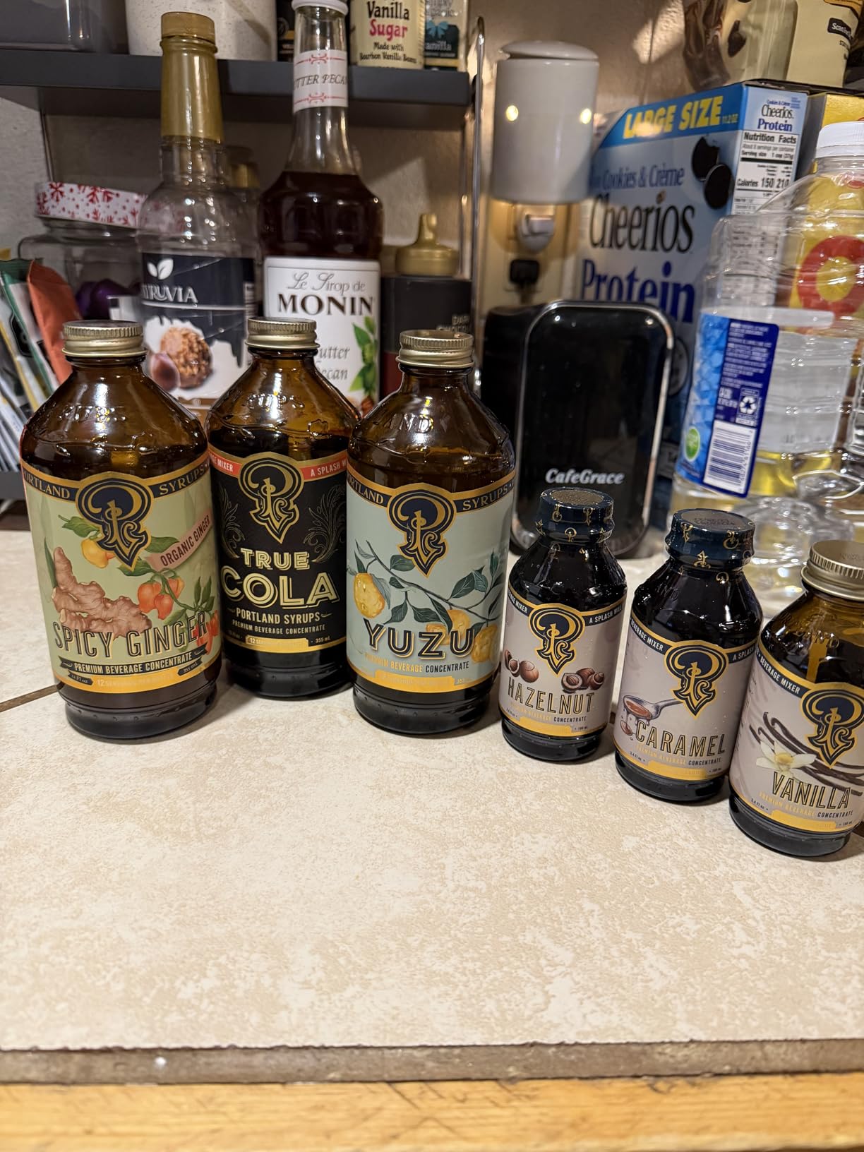 Portland Syrups - CHOOSE YOUR FLAVORS - Premium Concentrates for Cocktails, Mocktails, Soda, Tea, Coffee, Baking & More - Organic Ingredients & 40% Less Sugar - Box of 3 (12oz Bottles) customer photo 2
