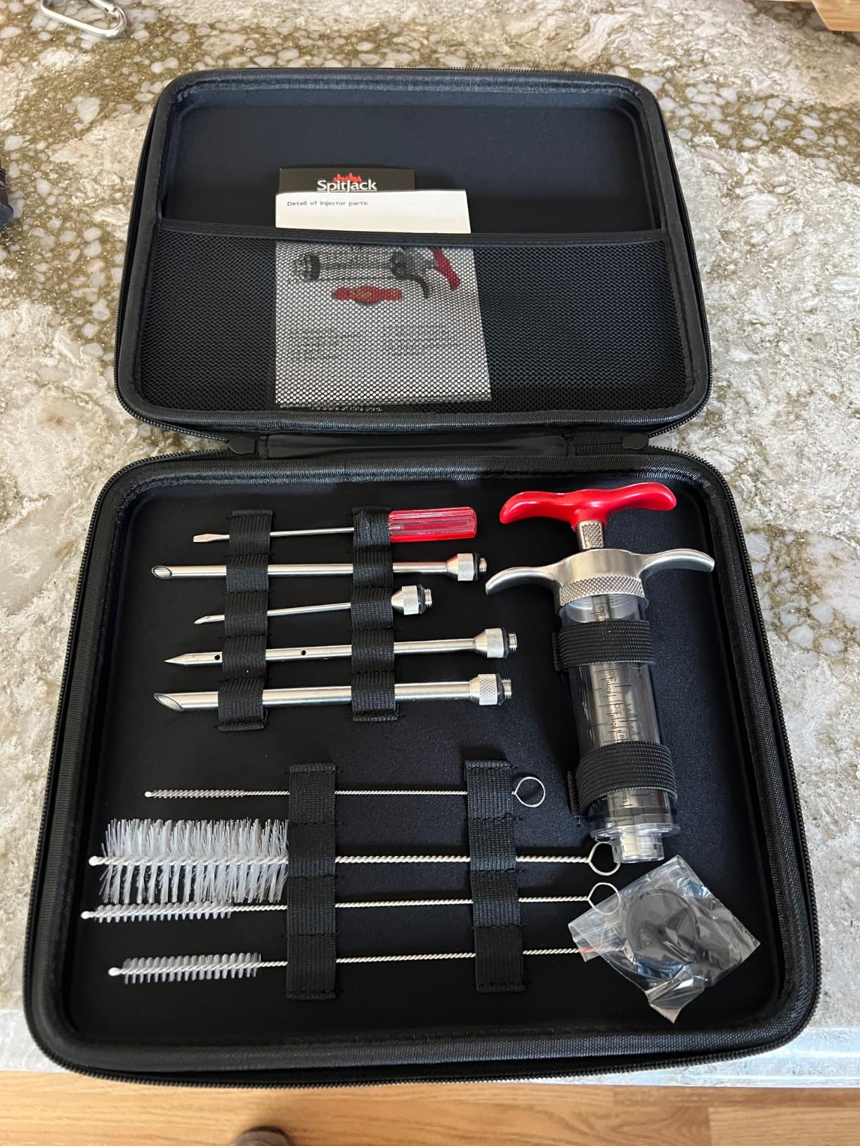 SpitJack SHOT XL BBQ Marinade Syringe Meat Injector, 70ml, 4 Needles, MJ150 customer photo 1