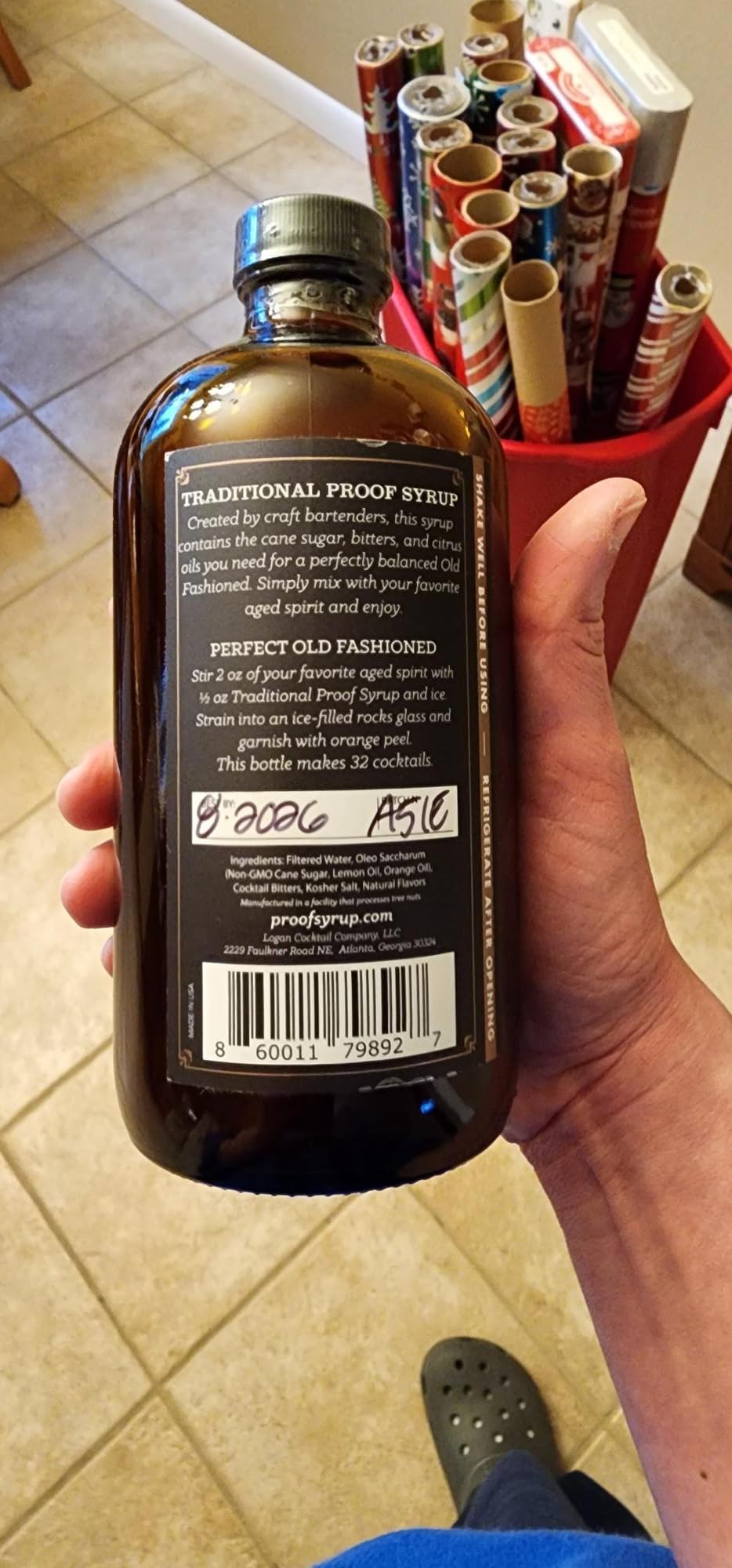 Proof Syrup Old Fashioned Cocktail Mix - Made with Real Bitters & Cane Sugar - Traditional Old Fashion Flavor - Fast, Easy, Delicious, Handcrafted Cocktail Syrup - 16oz - 1 Bottle customer photo 1
