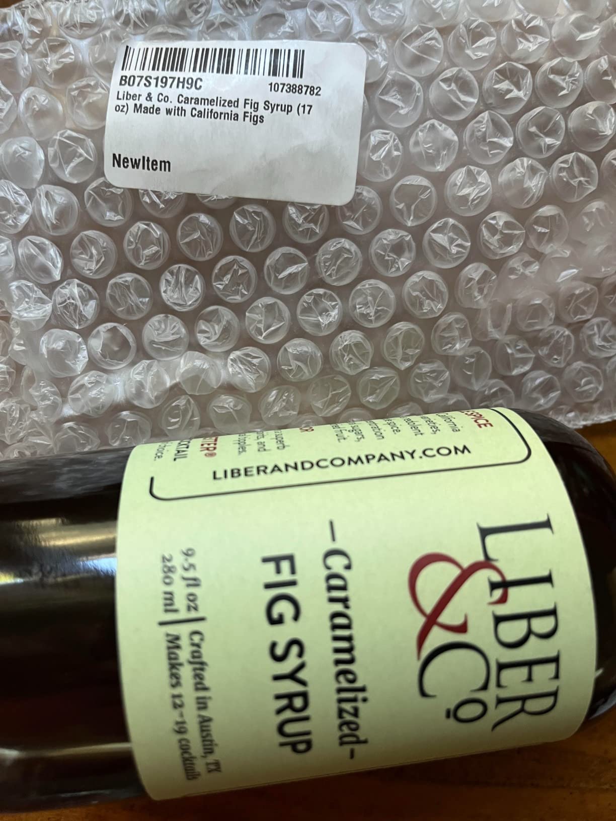 Liber & Co. Caramelized Fig Syrup - Made with California Mission & Calimyrna Figs - Perfect for Old Fashioneds, Manhattans & Aged Spirit Cocktails - Makes 25 Drinks - Craft Cocktail Mixer (12.7 oz) customer photo 2