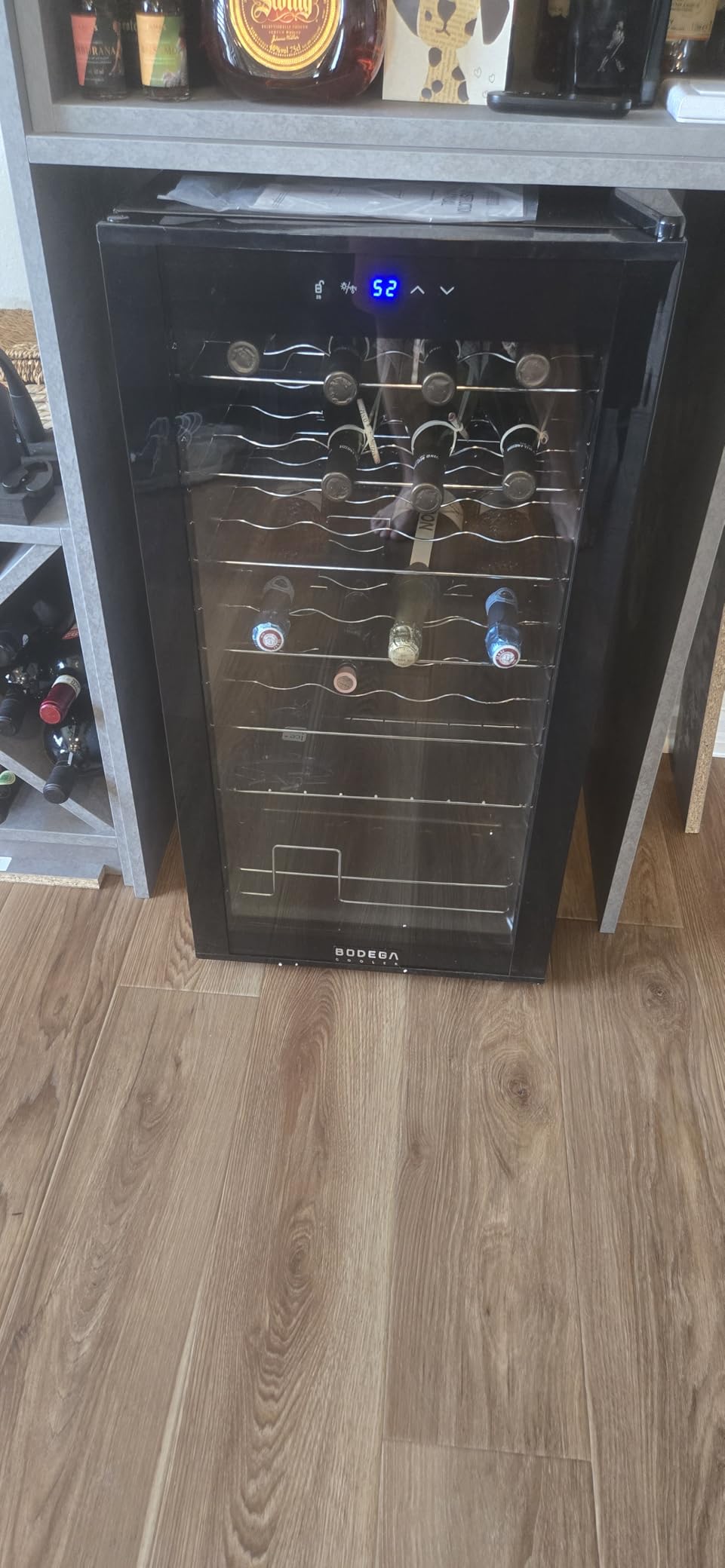 BODEGA 15 Inch Dual Zone Wine Fridge, 30 Bottle, Black 15
