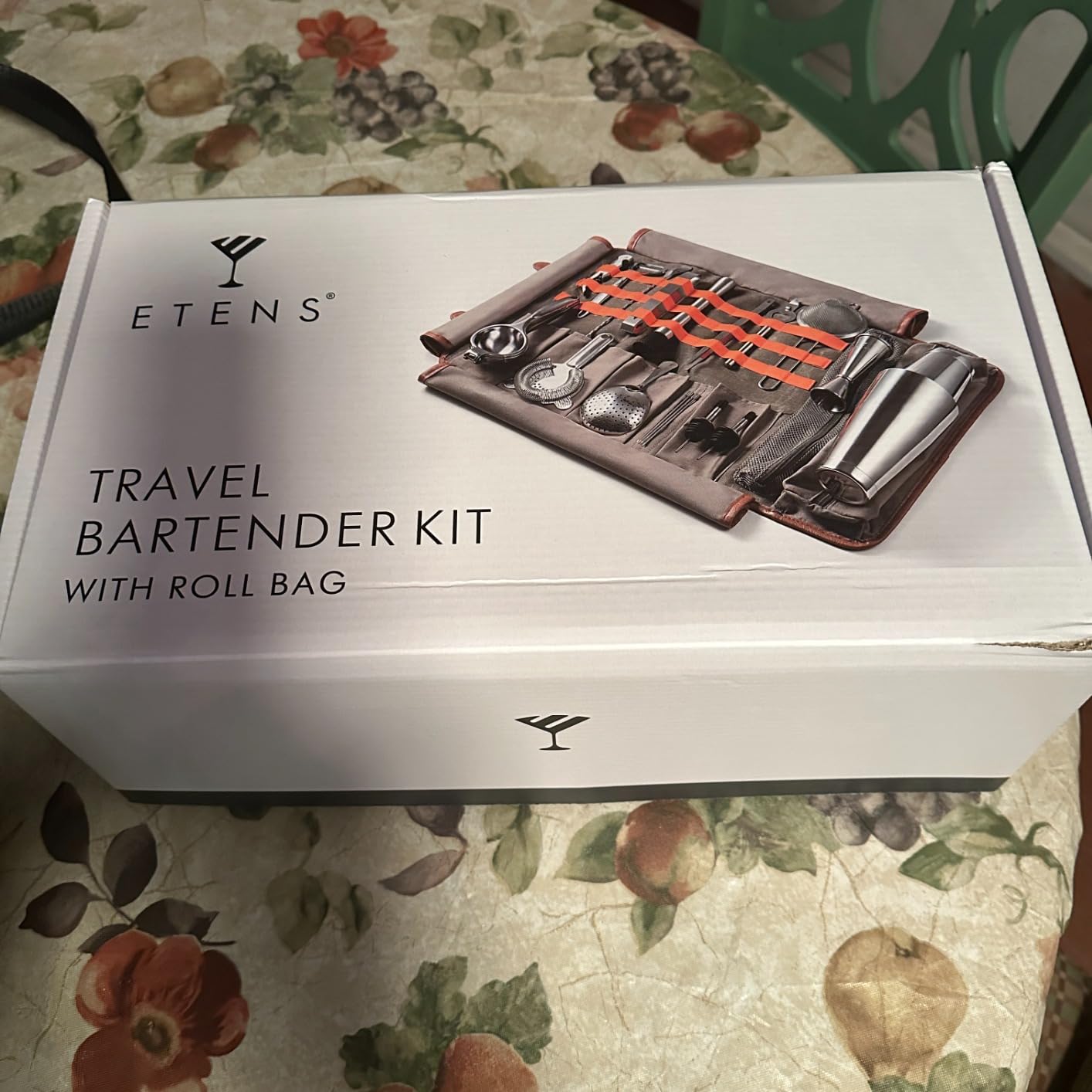 Etens Travel Bartender Kit - 22-Pc Bartending Kit with Bar Tools, Waxed Canvas Tool Bag - Professional Stainless Steel Bar Tools Set with Standard Jigger, Unbreakable Squeezer customer photo 2