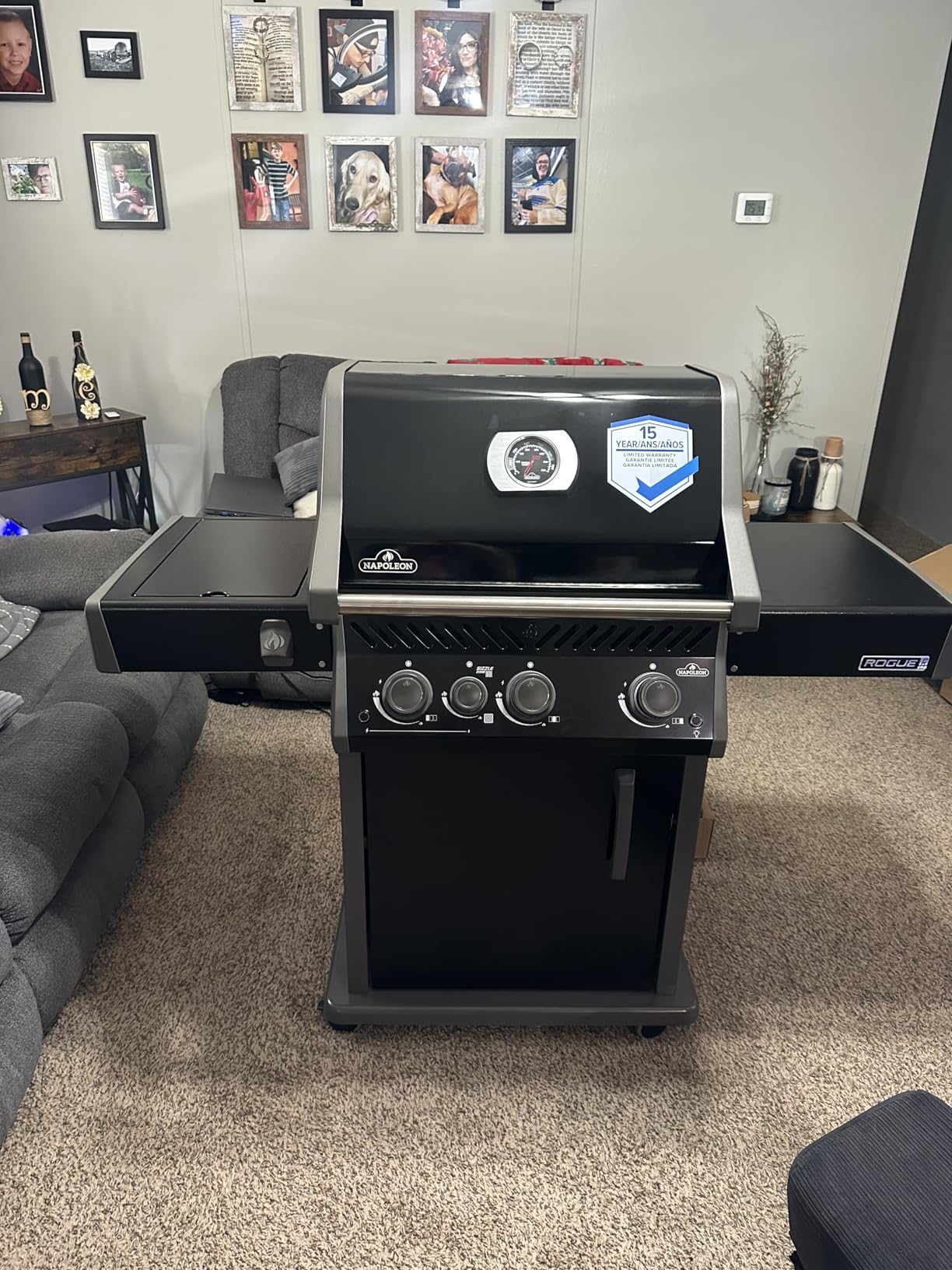 Napoleon Rogue PRO 425 Propane Gas Grill with Infrared Side Burner, Stainless Steel, Durable 4-Burner BBQ customer photo 2