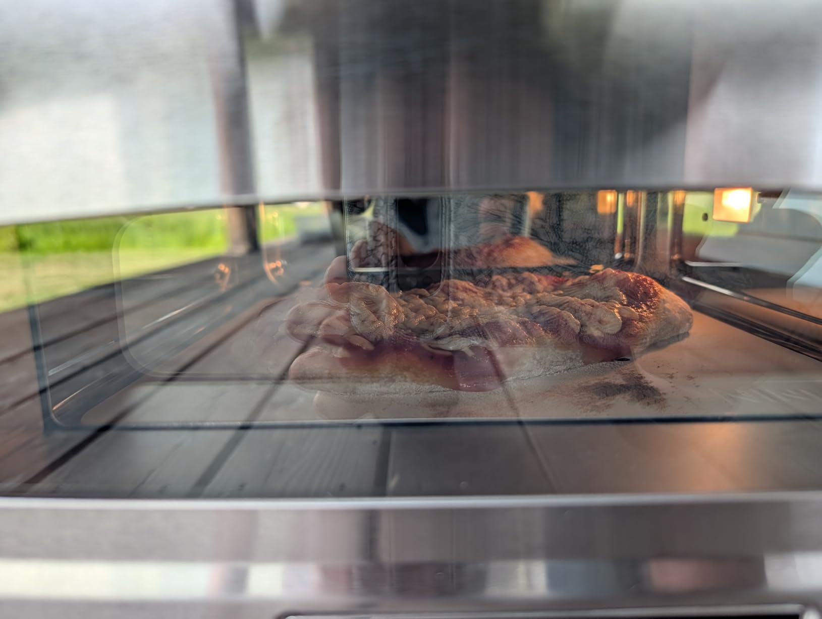 Ninja Artisan Electric Outdoor Pizza Oven with Stone | 12-inch Pizza in 3-minutes | 700F Max Temp | 5-in-1 Functionality - Pizza, Bake, Broil, Proof & Warm | Makes Full Meals | Gray | MO201 customer photo 1