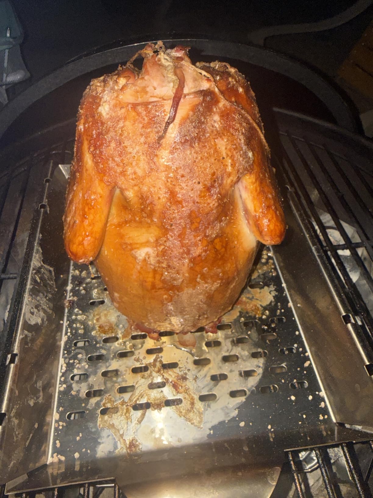 Upgraded Beer Can Chicken Holder for Grill Smoker Oven, Vertical Chicken Roaster Stand with Handle, Large Stainless Steel BBQ Barbecue Accessories, Indoor Outdoor Grill Rack Vegetables Grilling Basket customer photo 1