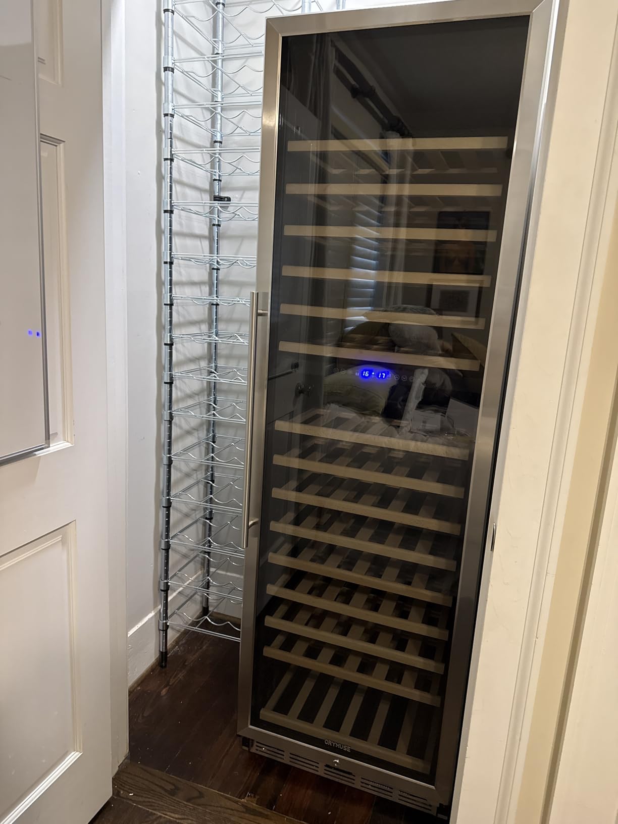 15 Inch Wine Cooler Under Counter, 30 Bottle Dual Zone Wine Fridge with Stainless Steel Glass Door, Built-In or Freestanding Wine Cellar with Digital Temperature Control for Home, Kitchen, or Office customer photo 2