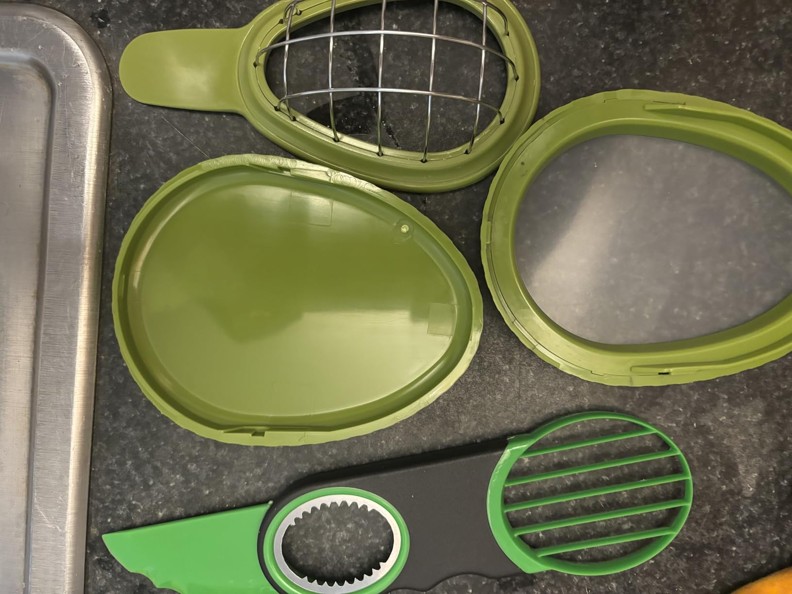 3 Piece Avocado Slicer Set, Includes Avocado Slicer, Avocado Cutter and Avocado Storage Container, Dishwasher Safe customer photo 1