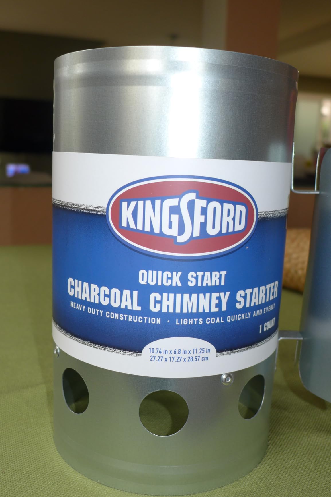 Kingsford Compact Charcoal Chimney Starter for Grills and BBQs, Dimensions 8.1 x 5.7 x 10 Inch, Quick-Light, Heat Shield, Stay-Cool Handle, Durable Zinc Steel, No Assembly customer photo 1