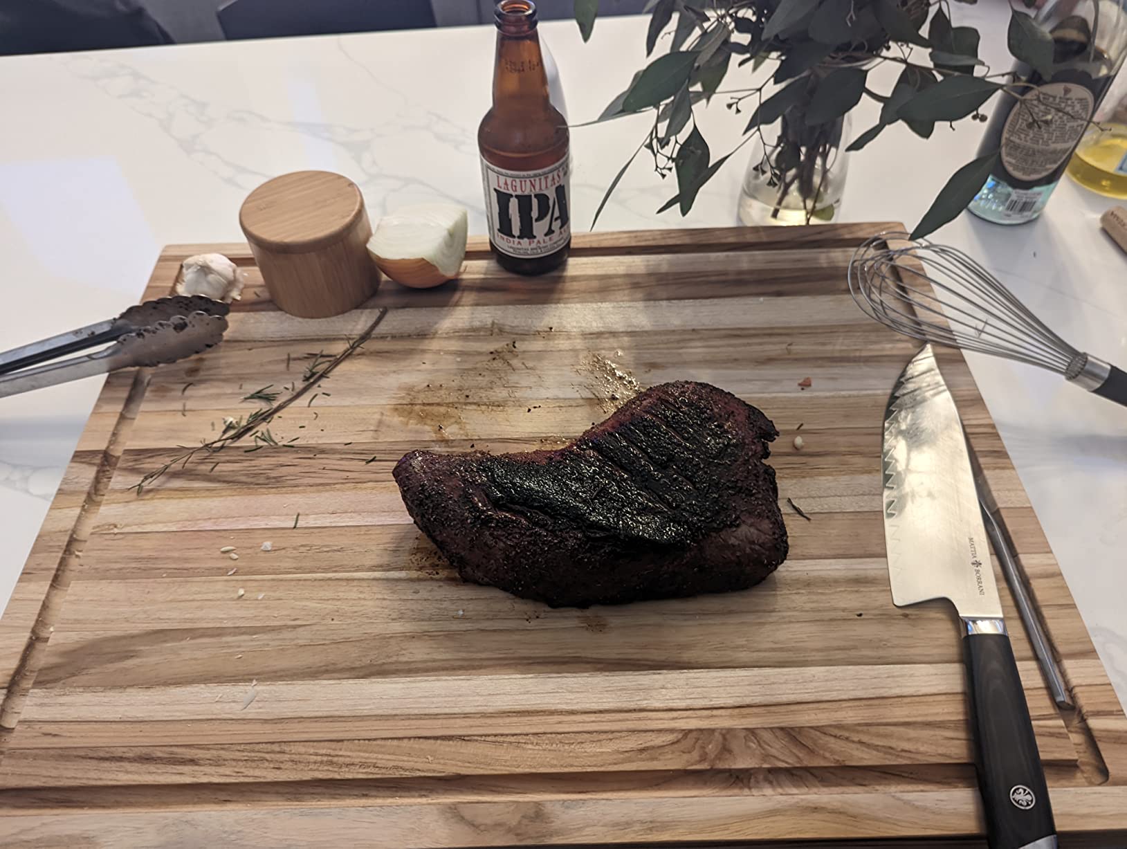 SHUMARU End-Grain Mahogany Cutting Board, 17x13x1.6