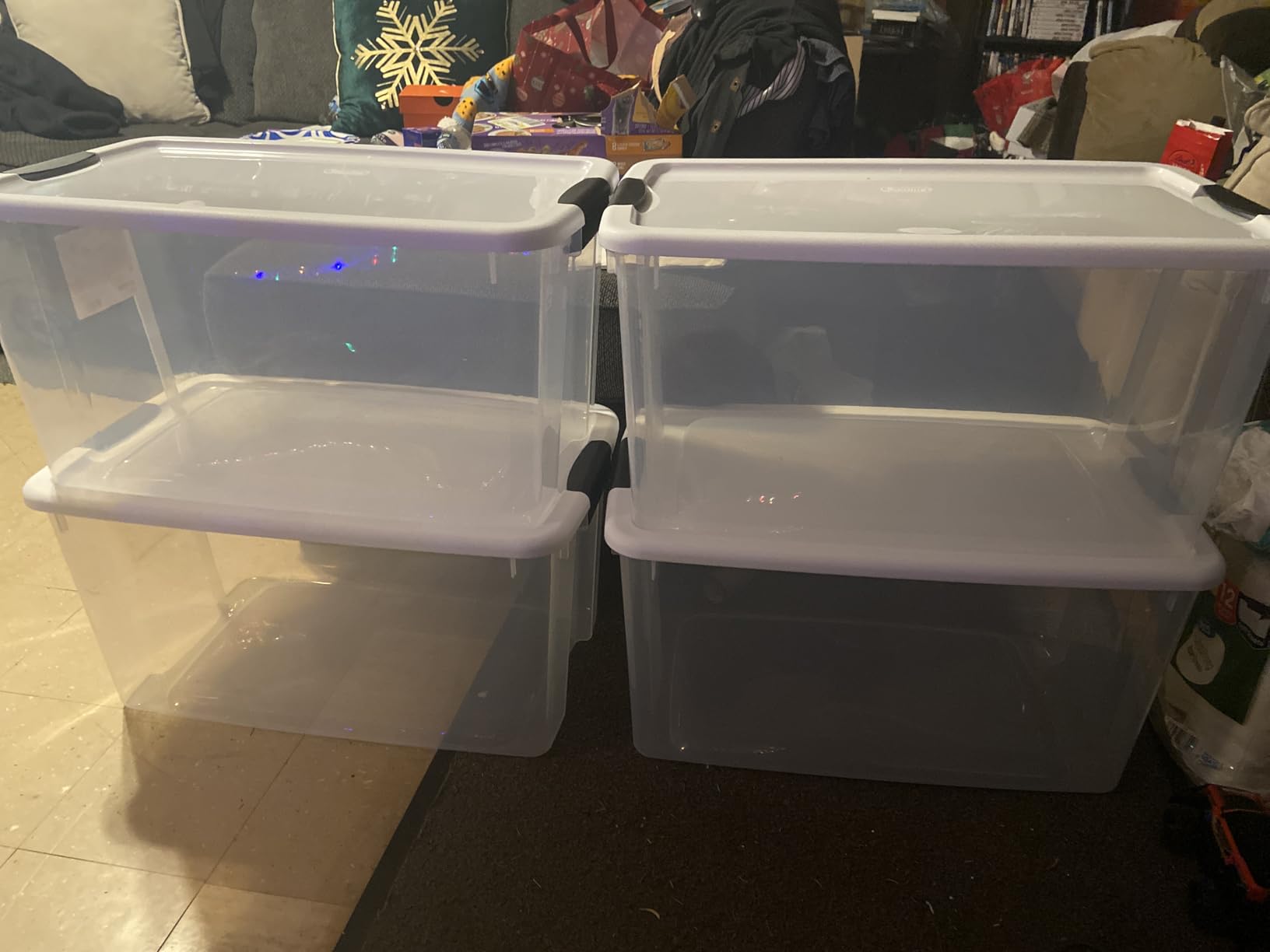 Sterilite 4-Pack Ultra Latching Box, Storage Bins with Lids, Clear Plastic, 116 Quart - Heavy-Duty Organizing Containers for Closet, Bathroom, and Office customer photo 1