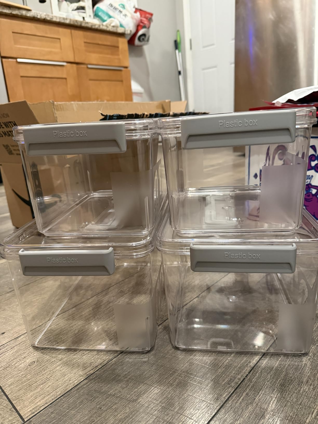 Sterilite 4-Pack Ultra Latching Box, Storage Bins with Lids, Clear Plastic, 116 Quart - Heavy-Duty Organizing Containers for Closet, Bathroom, and Office customer photo 2