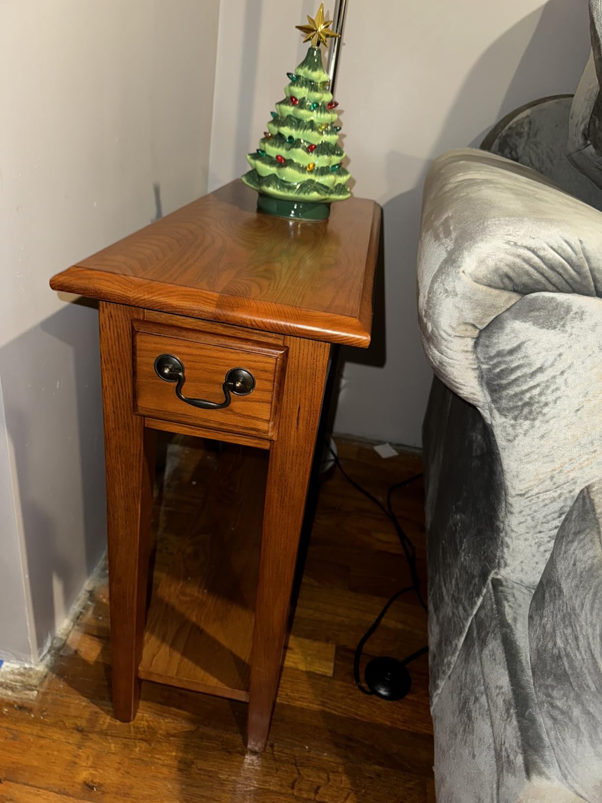 Leick Home Haven Ridge End Table, 10, Medium Oak customer photo 1