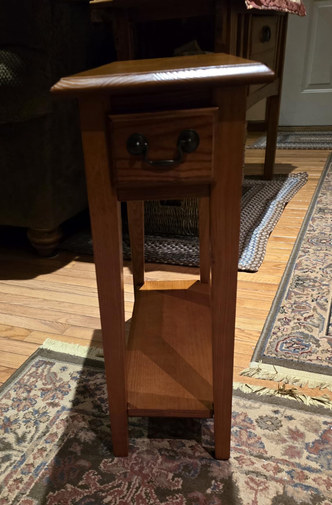 Leick Home Haven Ridge End Table, 10, Medium Oak customer photo 2