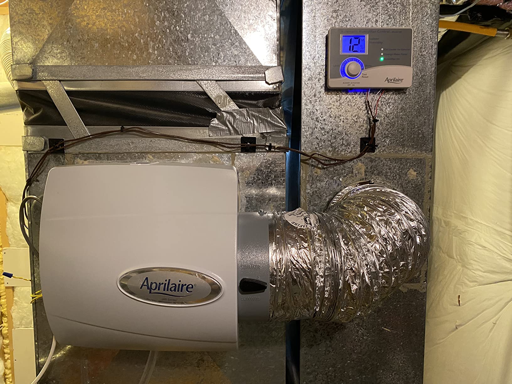 AprilAire 500 Whole-House Humidifier, Automatic Compact Furnace Humidifier, Large Capacity Whole-House Humidifier for Homes up to 3,600 Sq. Ft., White customer photo 2