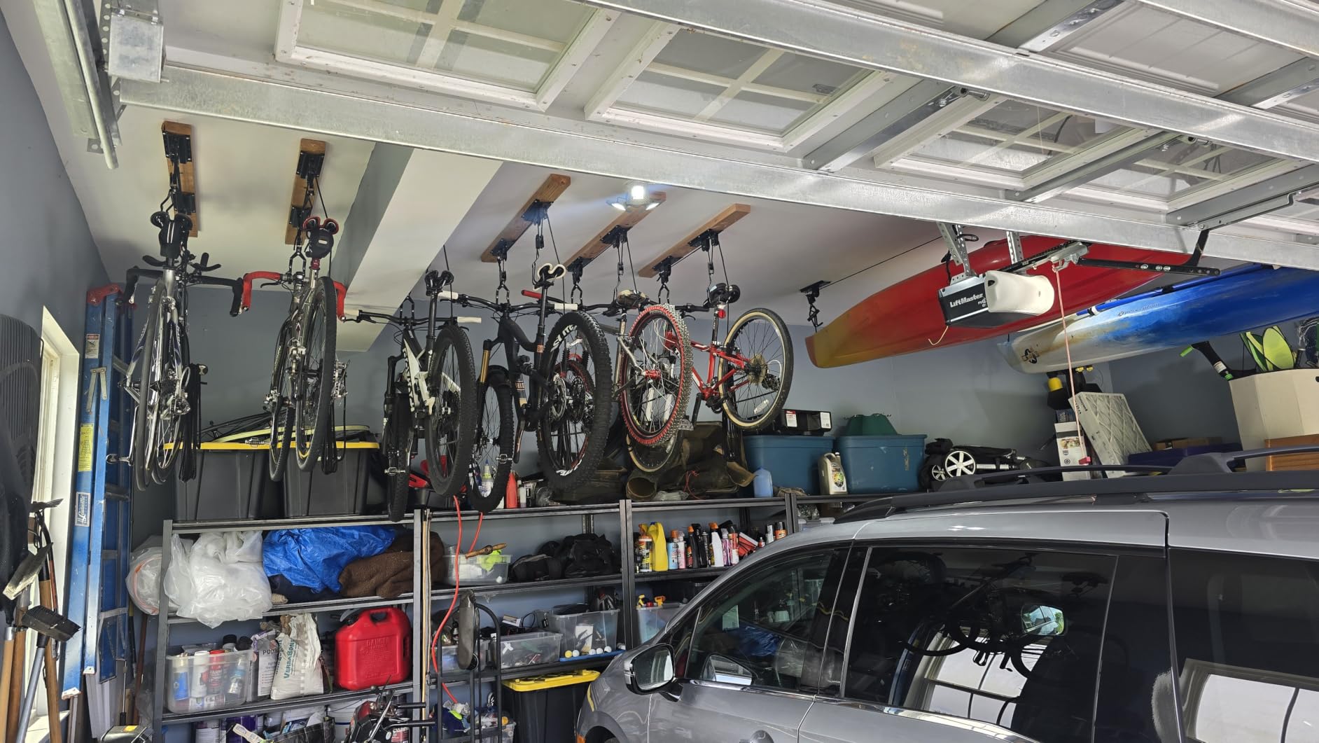 RAD Sportz Bicycle Hoist 2-Pack Quality Garage Storage Bike Lift with 100 lb Capacity Even Works as Ladder Lift Premium Quality customer photo 1