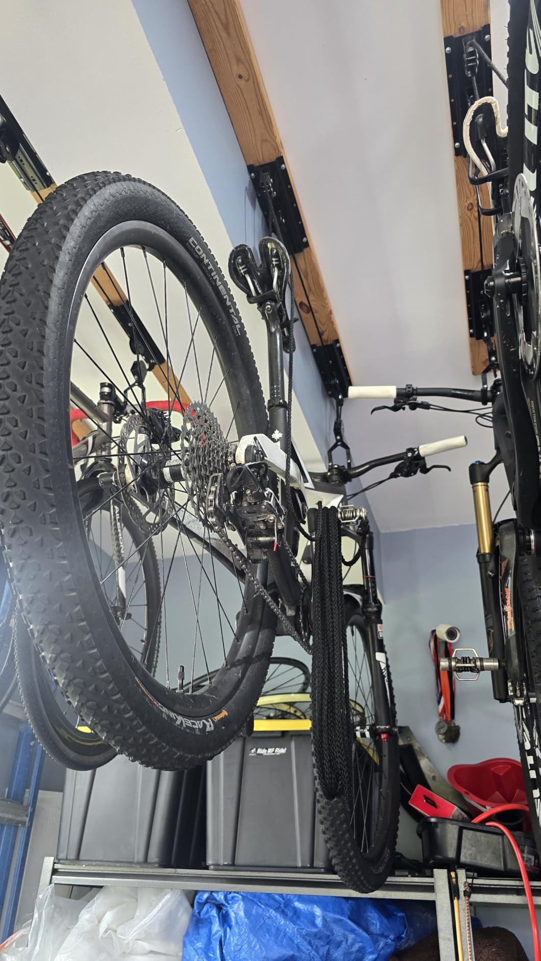 RAD Sportz Bicycle Hoist 2-Pack Quality Garage Storage Bike Lift with 100 lb Capacity Even Works as Ladder Lift Premium Quality customer photo 2