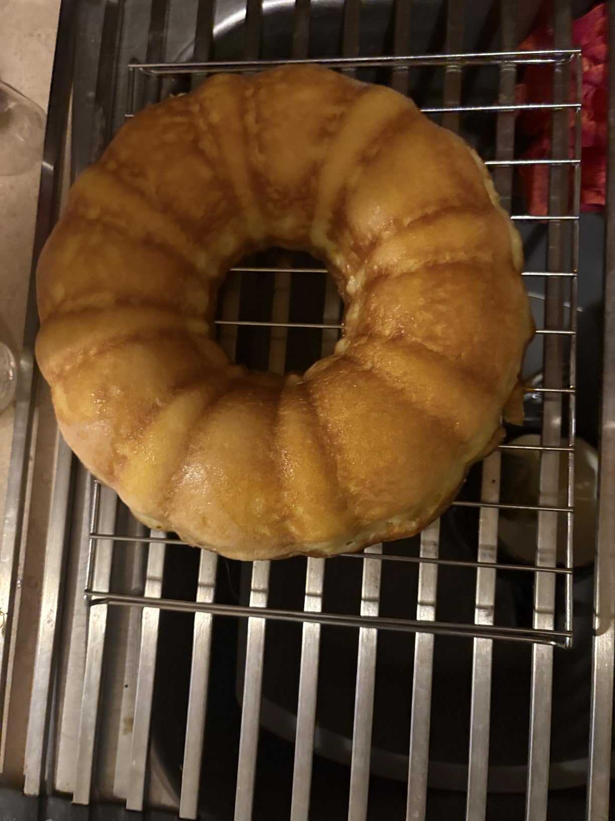 Wilton Gold Non-Stick Fluted Tube Cake Pan - Great for Cakes & Desserts - Cold-Rolled Steel Bakeware - Made without PFAS - 9.49 x 3.37 Inches customer photo 1