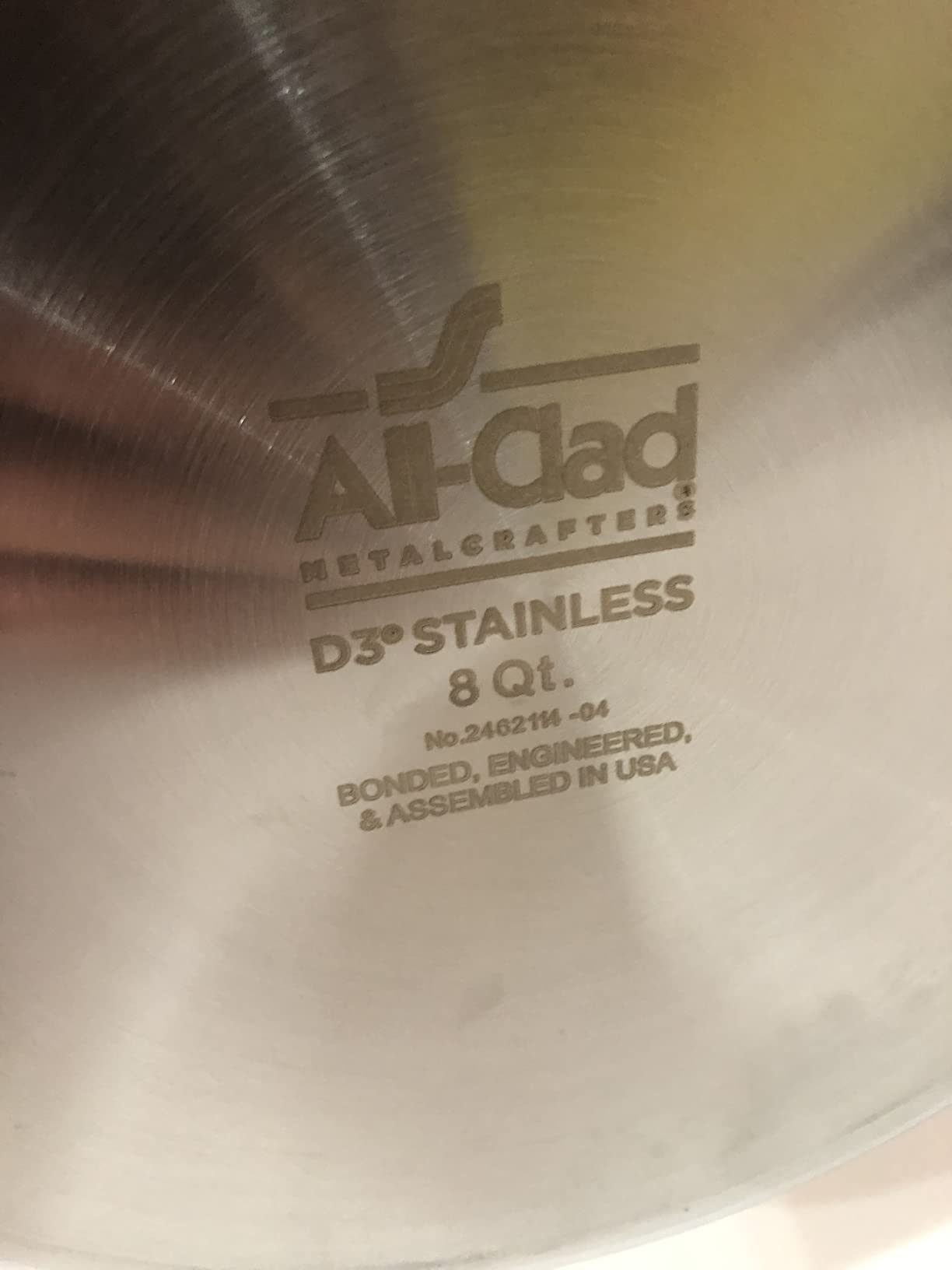 All-Clad D3 Stainless Steel 6 Qt Stockpot with Lid, Made in the USA | The Original Bonded Professional Cookware, Soup & Stew Pot, Induction Compatible, Oven Safe up to 600F customer photo 2