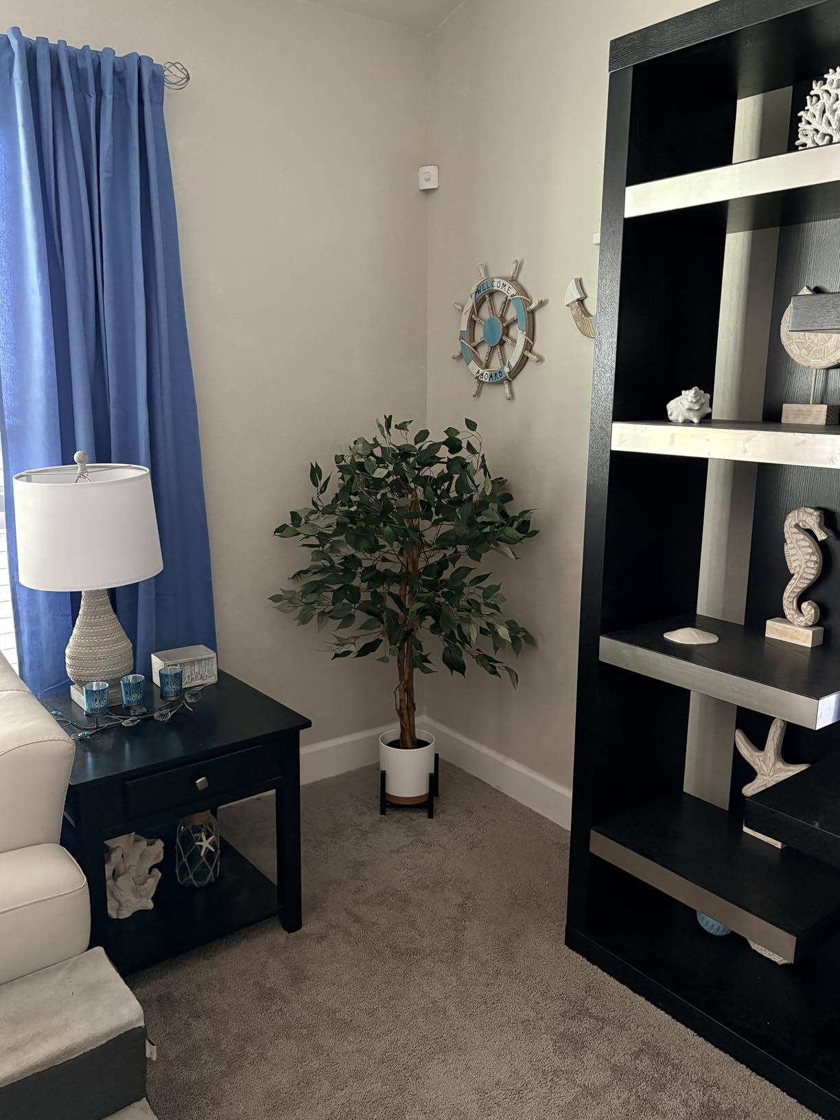 Nearly Natural 6ft Triple Trunk Artificial Ficus Tree with Natural Wood Trunks customer photo 2