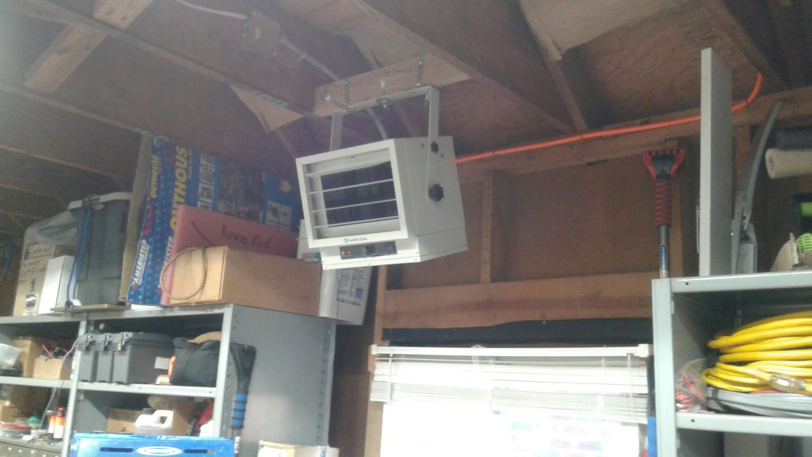 Comfort Zone 5000W Ceiling Mounted Garage Heater - 240V Electric Shop Heater with 3 Heat Settings, Overheat Protection, Indoor Use, ETL Listed, Grey customer photo 1