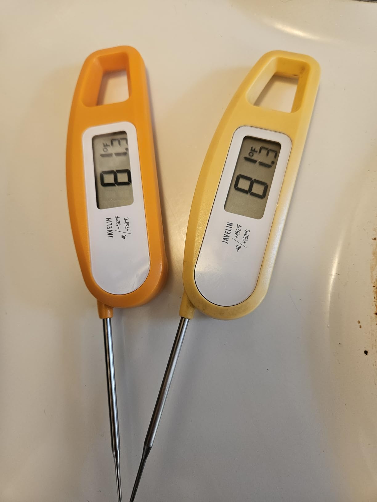 Lavatools Javelin Ultra-Fast 3-Second Digital Instant Read Meat Thermometer for Grill and Cooking, 2.75 inch Probe, Compact Foldable Design, Large Display, IP65 Water Resistant, NSF Certified - Wasabi customer photo 2