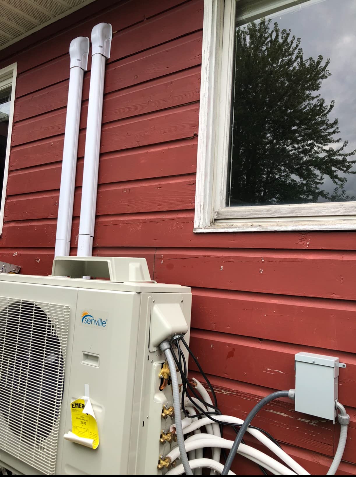 Senville Mini Split AC/Heating System, 4 Zone, White, 36000 BTU | Energy Star Certified, Works with Alexa, Ductless Inverter, 3 Ton, AHRI Certified customer photo 1
