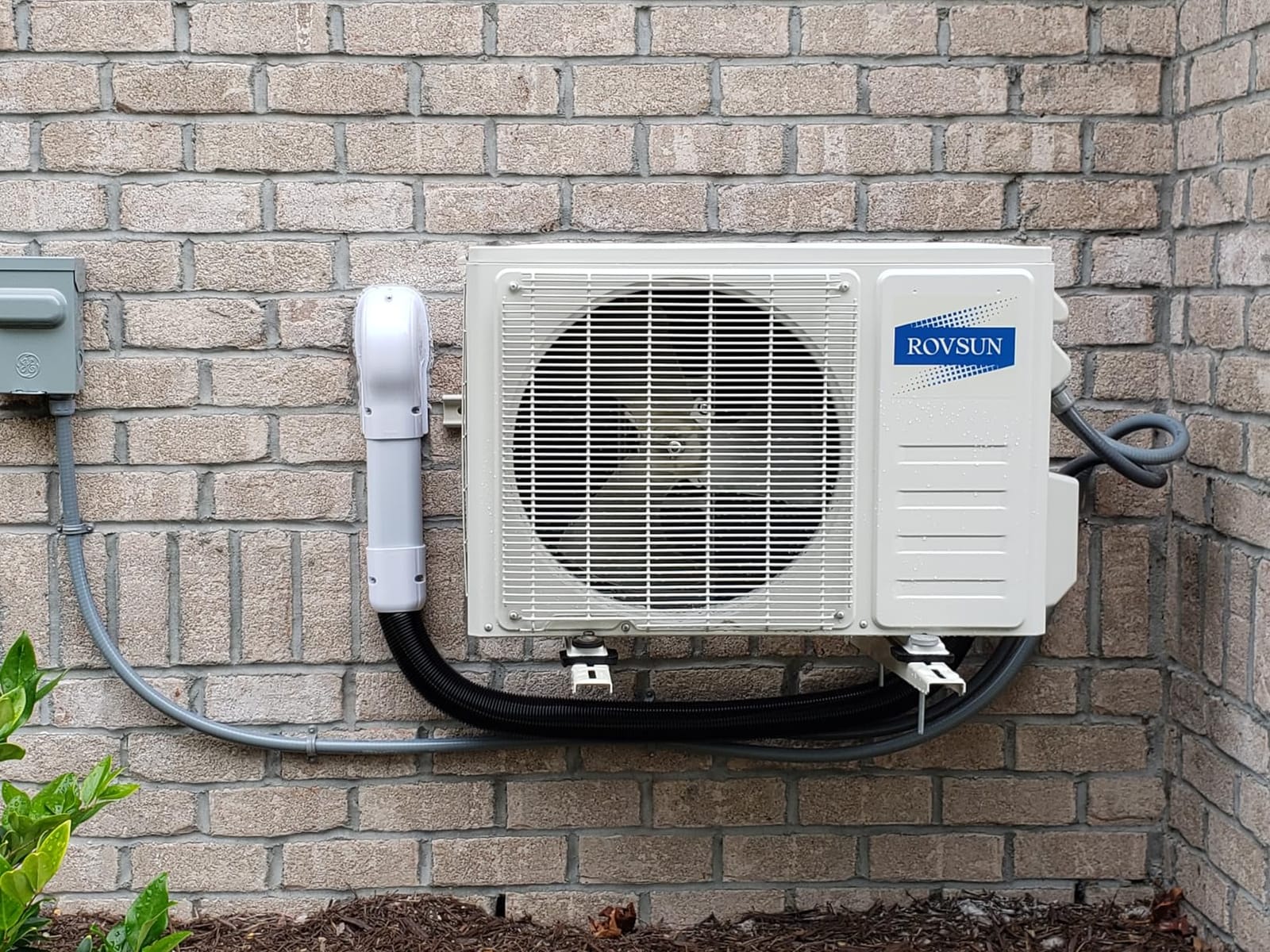 Ductless HVAC Mini Split Line Set Cover - for AC Line Cover (White 3x7.5ft) | Protects mini split AC line sets from weather and damage while providing a clean, organized appearance for installations. customer photo 1