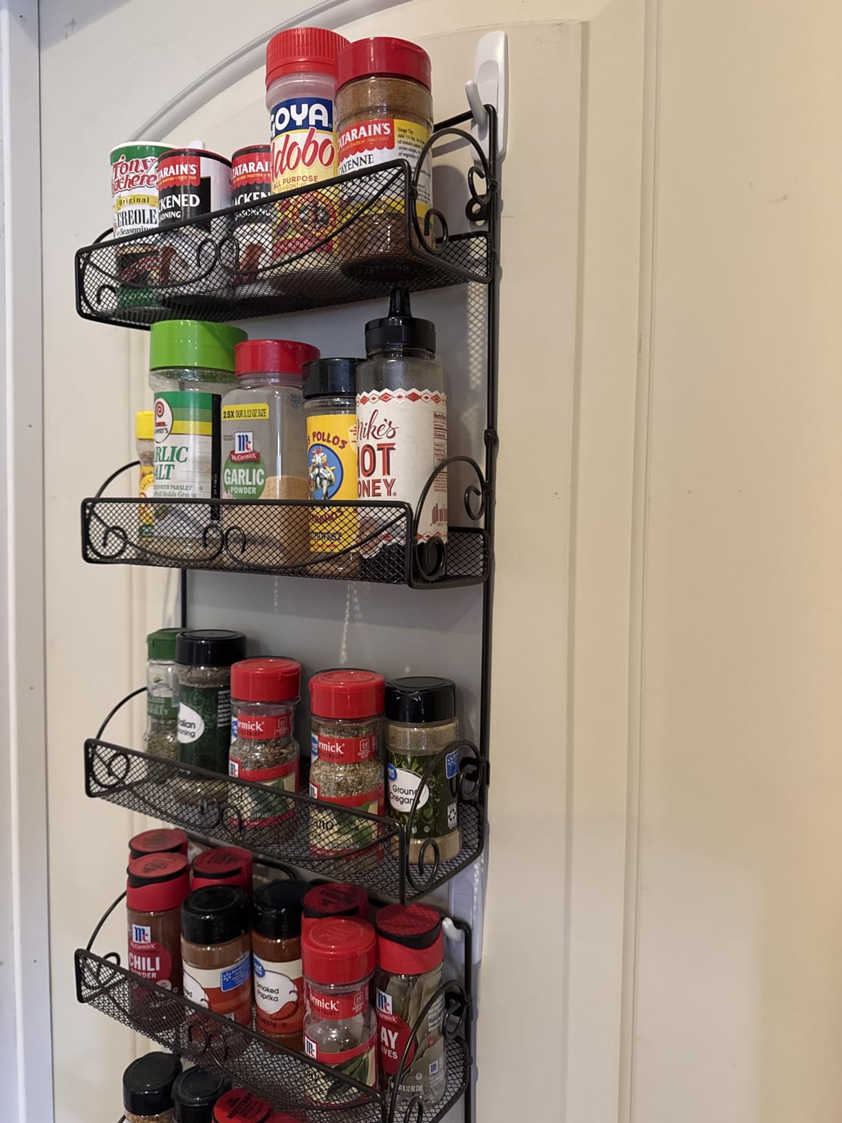 Deco Brothers 3 Tier Wall Mounted Hanging Spice Rack, Bronze customer photo 2