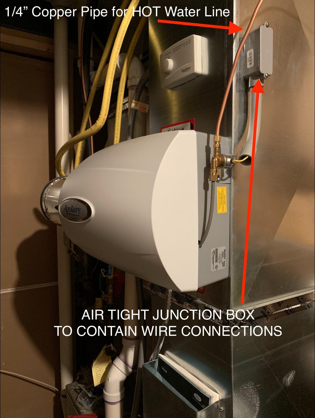 AprilAire 500M Whole-House Humidifier, Manual Compact Furnace Humidifier, Large Capacity Whole-House Humidifier for Homes up to 3,600 Sq. Ft., White customer photo 1