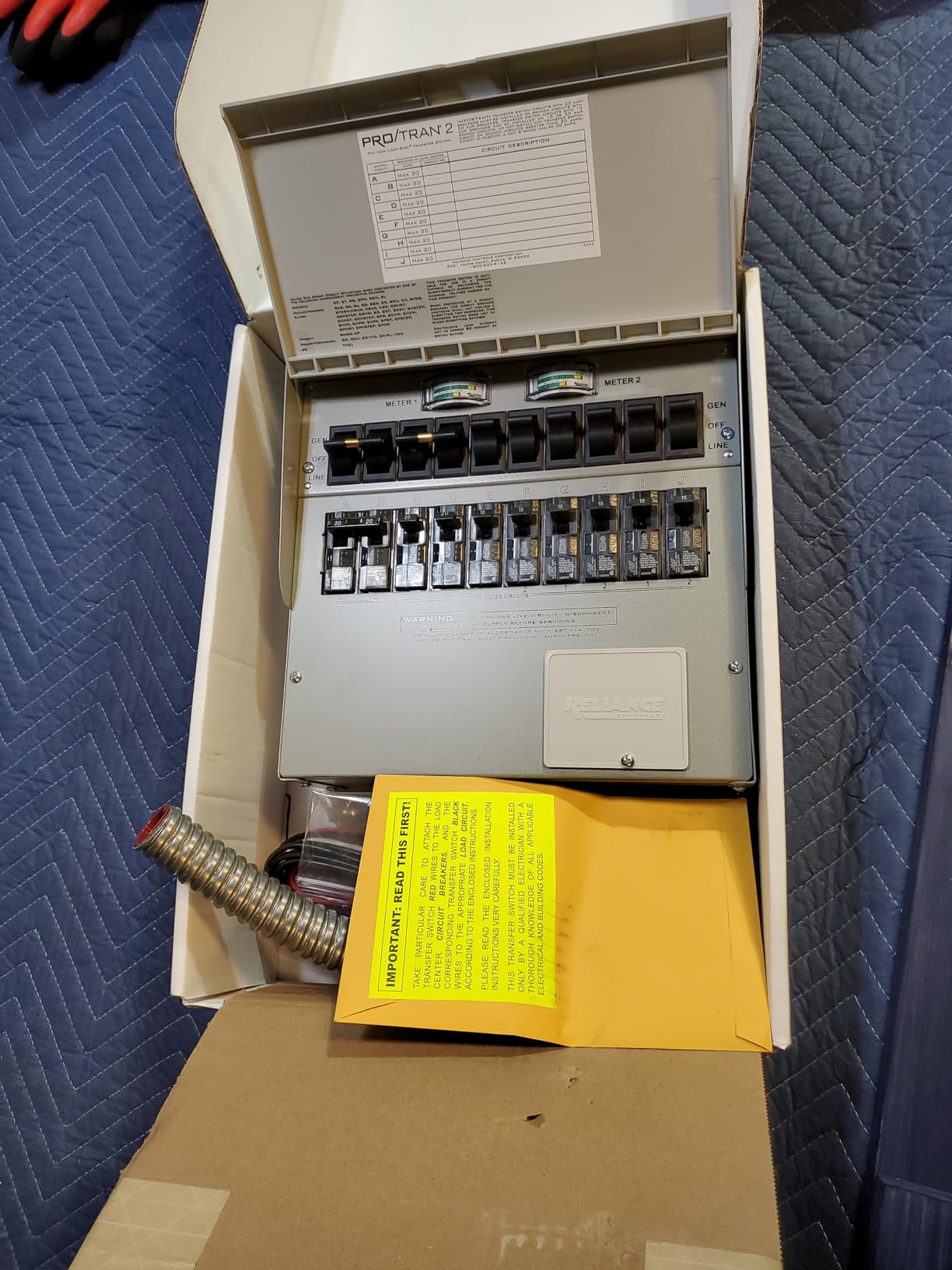 Reliance 310C Pro/Tran2 30-Amp 10-Circuit 2 Manual Transfer Switch customer photo 1
