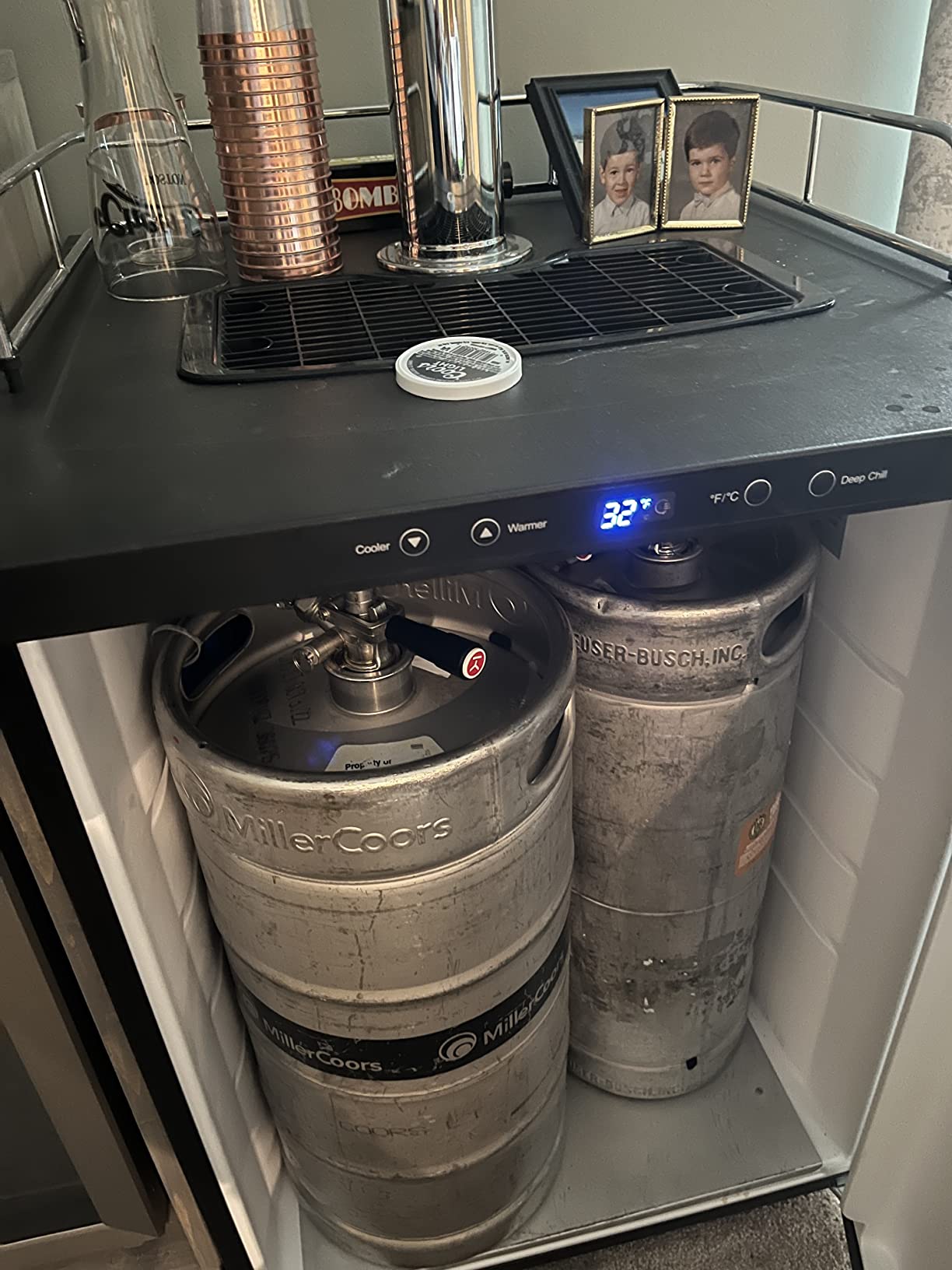 Kegco HBK309S-3 Full-Size Digital Homebrew Kegerator Triple Faucet Ball Lock Keg Dispenser, Stainless Steel customer photo 1
