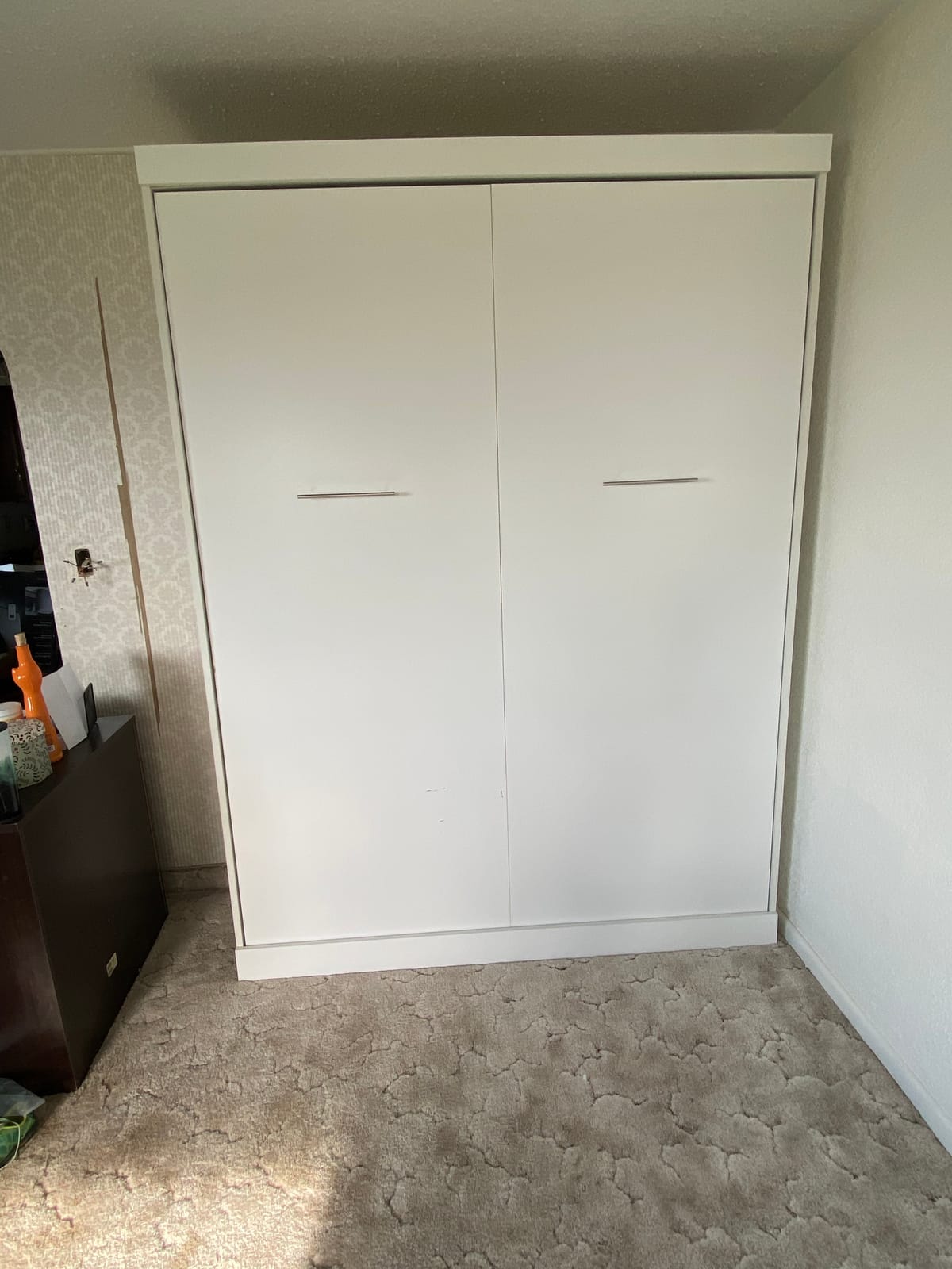 Bestar Queen Murphy Bed, White, Nebula, 65W | Supports up to 1000 lb; min. ceiling height 91.1 in.; dual piston mechanism; for guest room or multipurpose space customer photo 2
