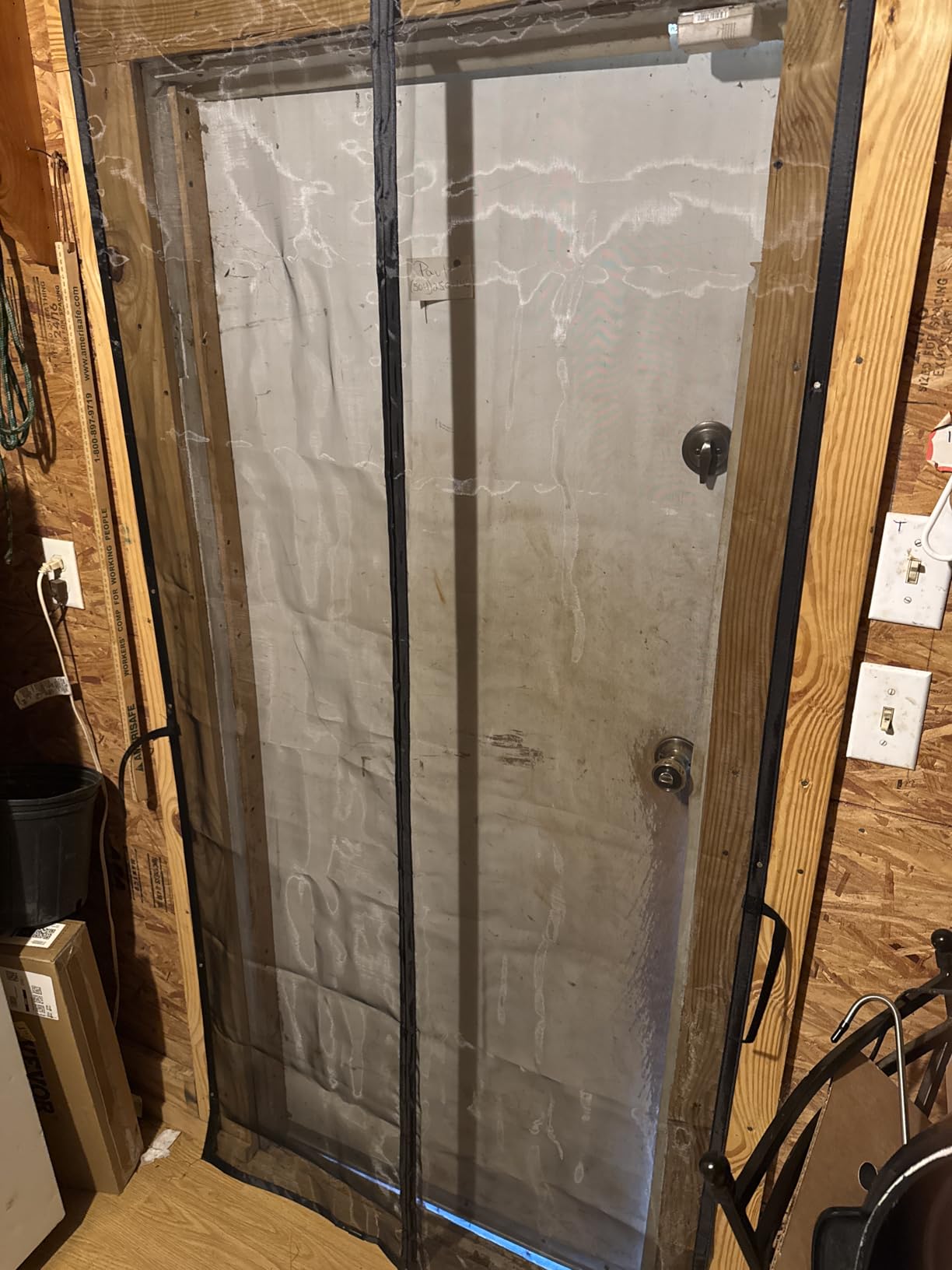 Flux Phenom Magnetic Screen Door - Bugs Out, Breeze in - 9min Install Auto-Sealing Heavy Duty Double Stitched Mesh, 52 Magnets, Hands Free Sliding & Patio Doors Net, Pet & Kid Friendly, 38 x 82 Inch customer photo 1