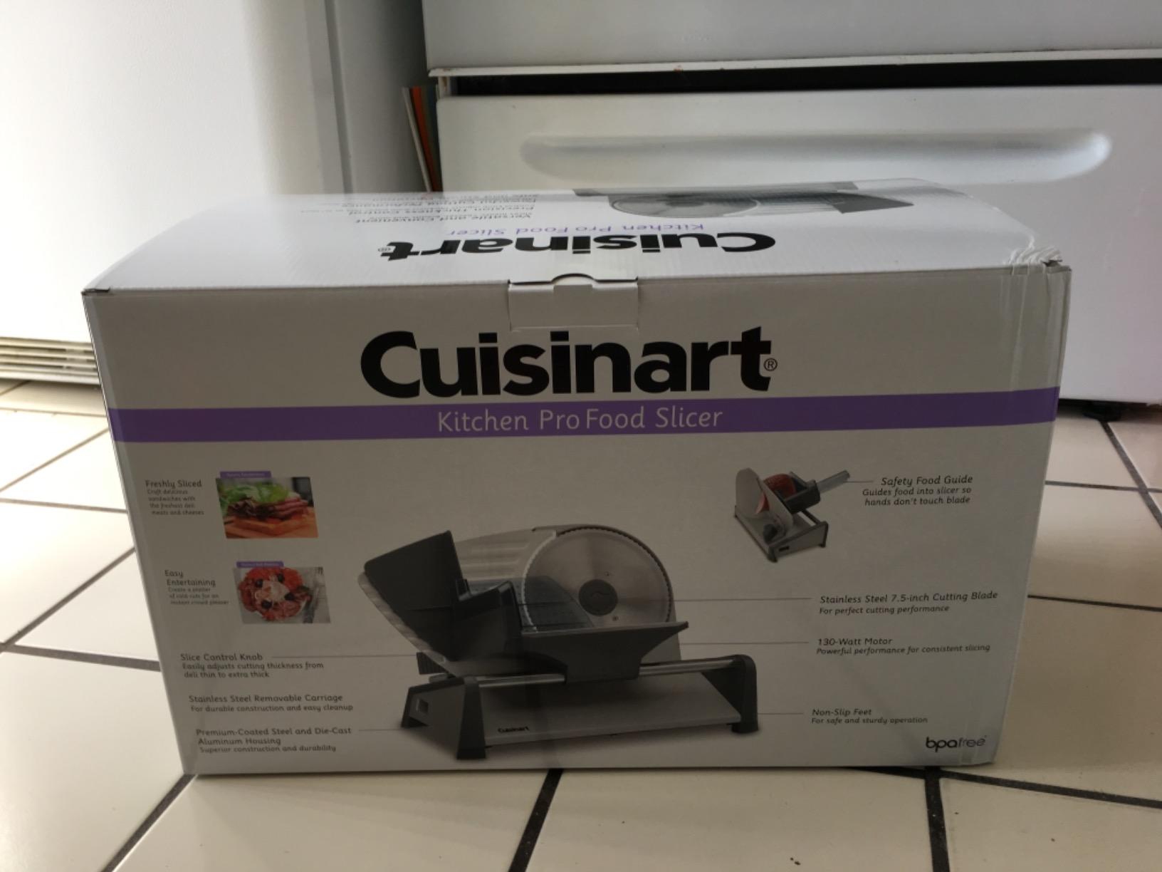 Cuisinart Kitchen Pro Food Slicer, Meat Slicer with Slice Control Knob Adjusts from 1/32