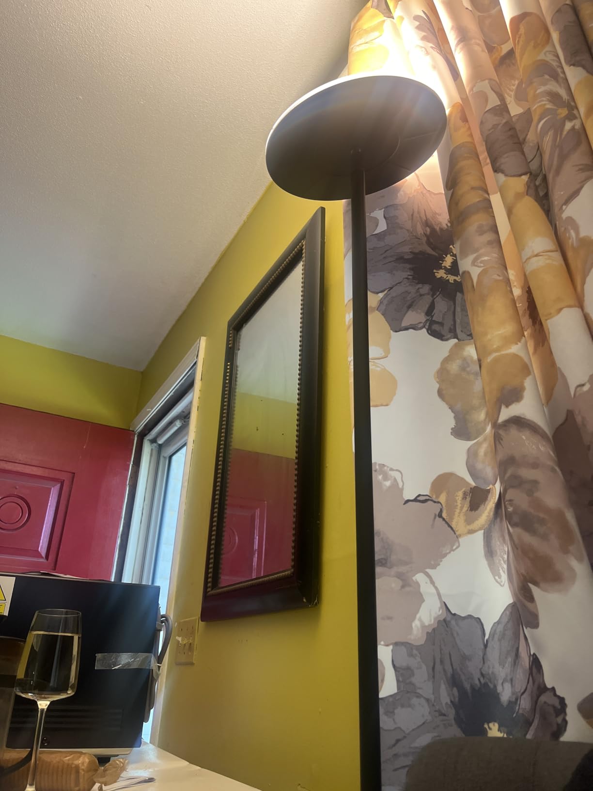 Brightech Sky LED Floor lamp, Torchiere Super Bright Floor Lamp for Living Room Decor & Office - Dimmable, Tall Standing Lamp with Warm Light for Bedroom & Reading - White customer photo 2
