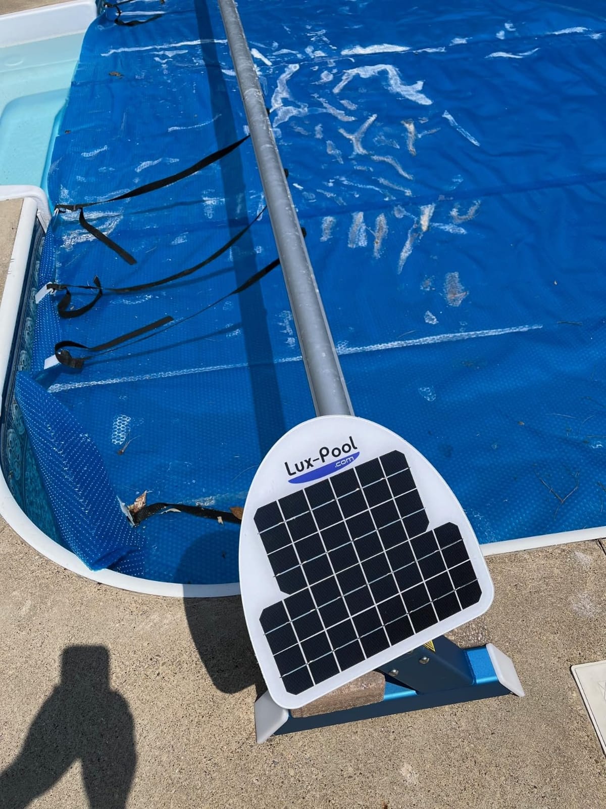 Automatic Motorized Solar Blanket Cover Reel/Roller for Pools up to 21x45ft customer photo 2